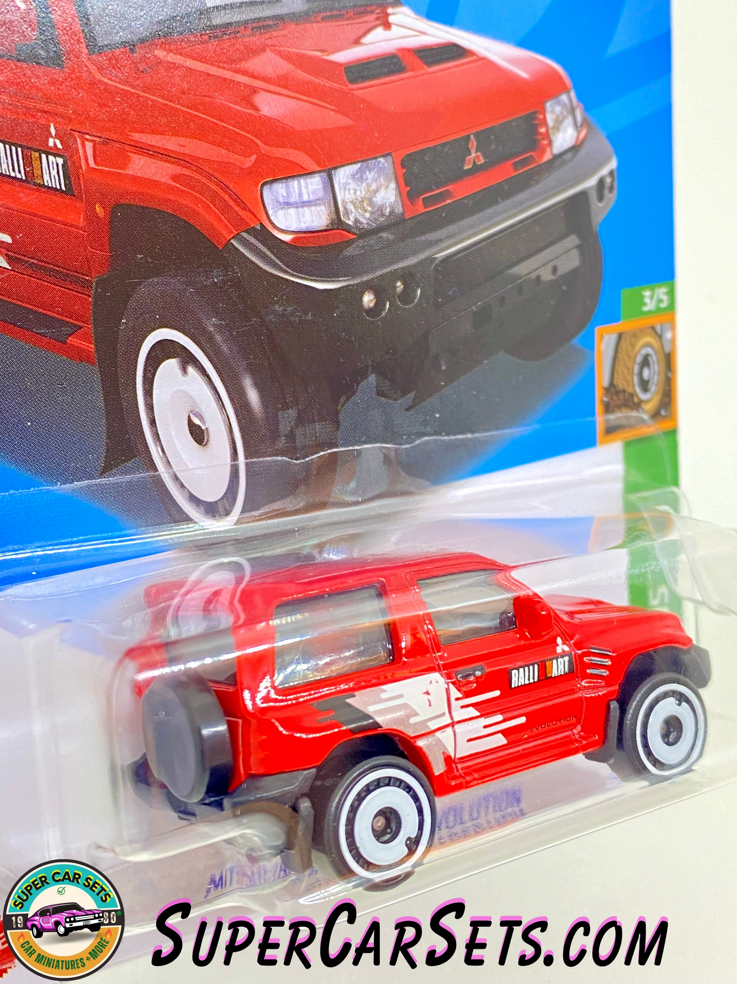 Mitsubishi Pajero Evolution (red colour) - Hot Wheels Mud Studs - 2023 (3/5) (175/250)