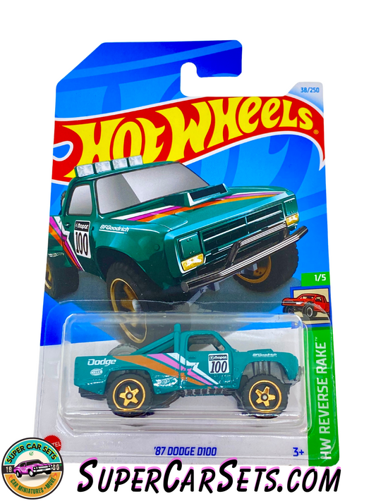 87 Dodge D100 - Hot Wheels HW Reverse Rake - 2024 (1/5) (38/250)