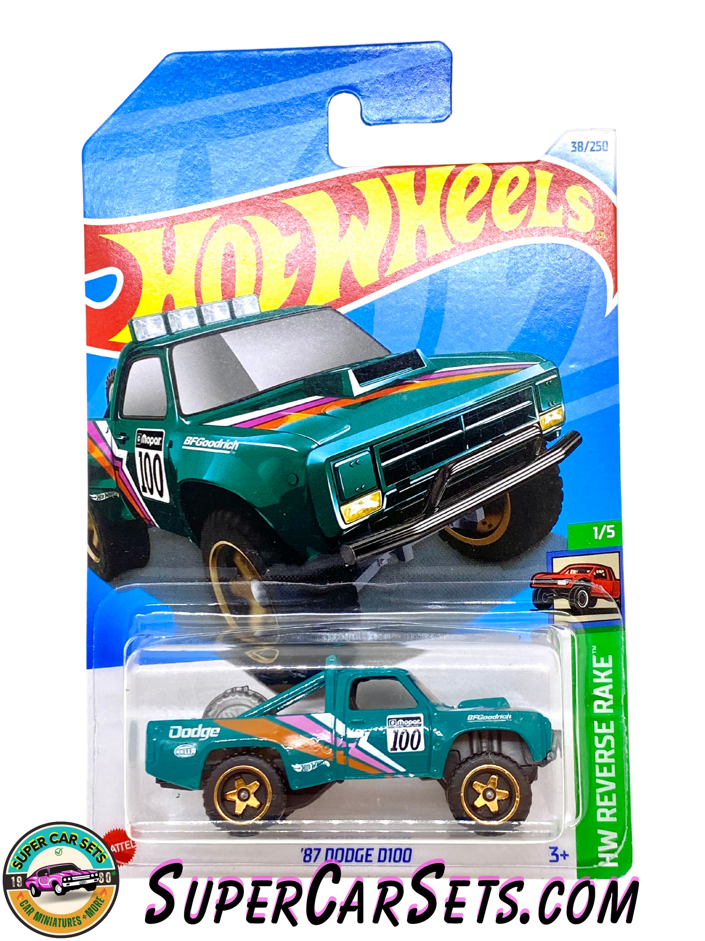 87 Dodge D100 - Hot Wheels HW Reverse Rake - 2024 (1/5) (38/250)