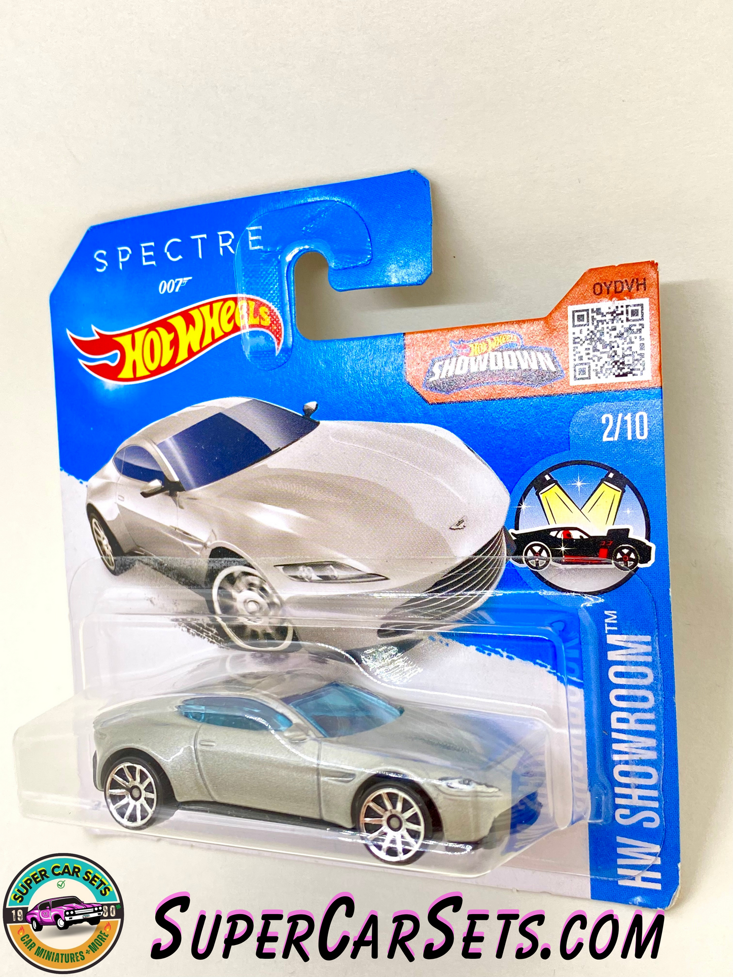 Aston Martin DB10 (silver colour) (Spectre 007) (short card) - Hot Wheels HW Showroom 2016 (2/10) (112/250)