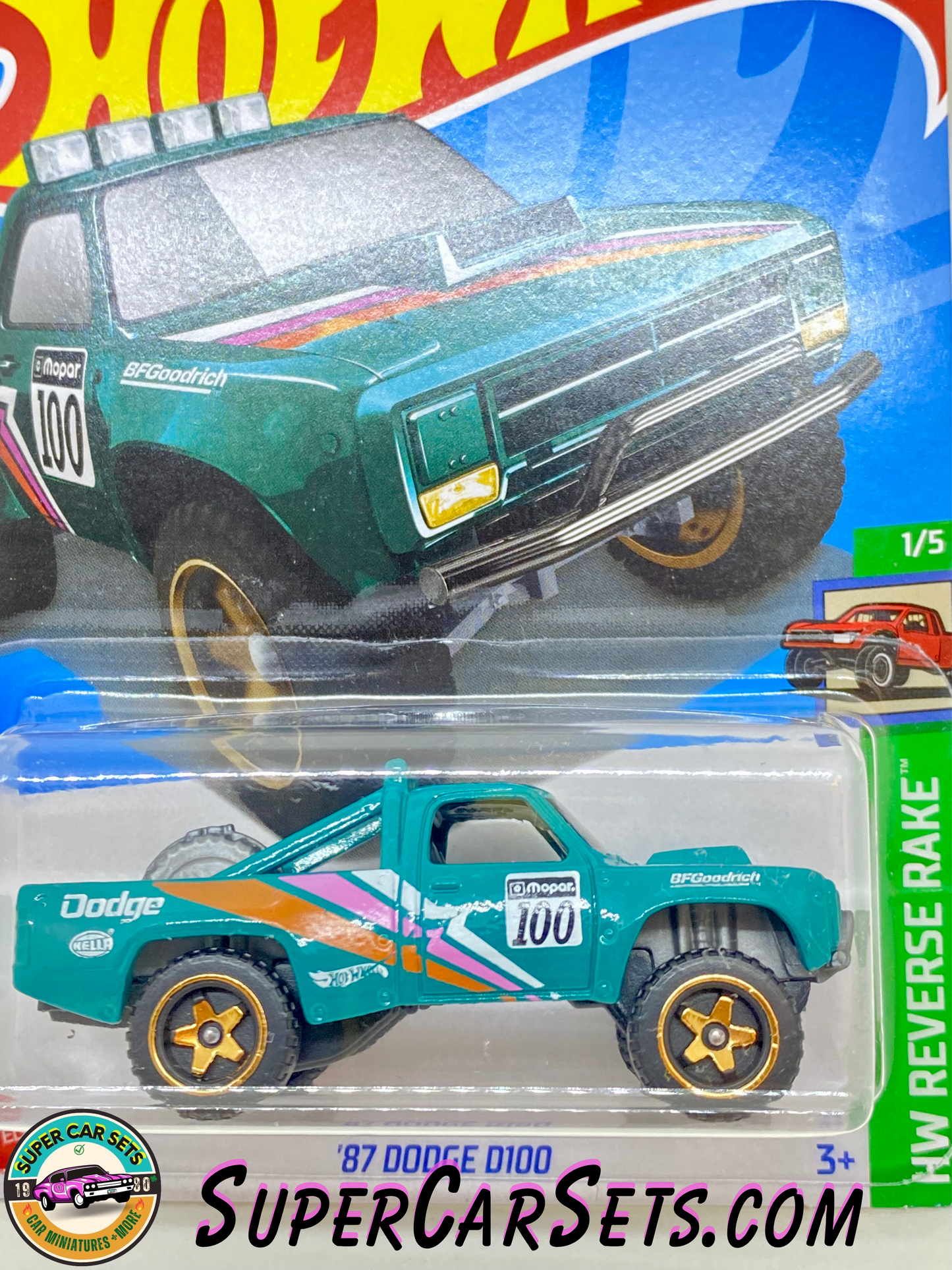 87 Dodge D100 - Hot Wheels HW Reverse Rake - 2024 (1/5) (38/250)