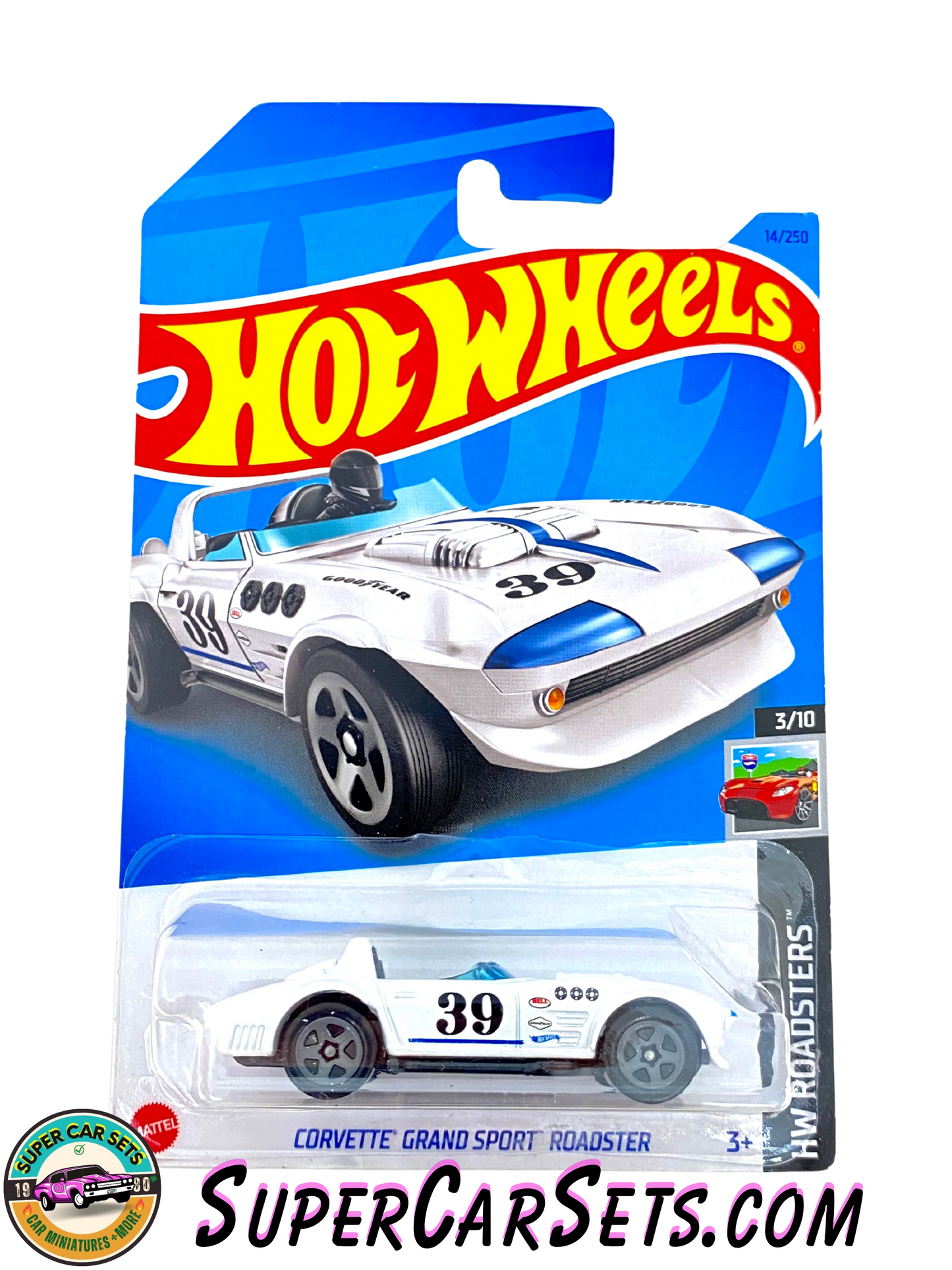 Corvette Grand Sport Road (white) - Hot Wheels HW Roadsters 2023 (3/10) (14/250)