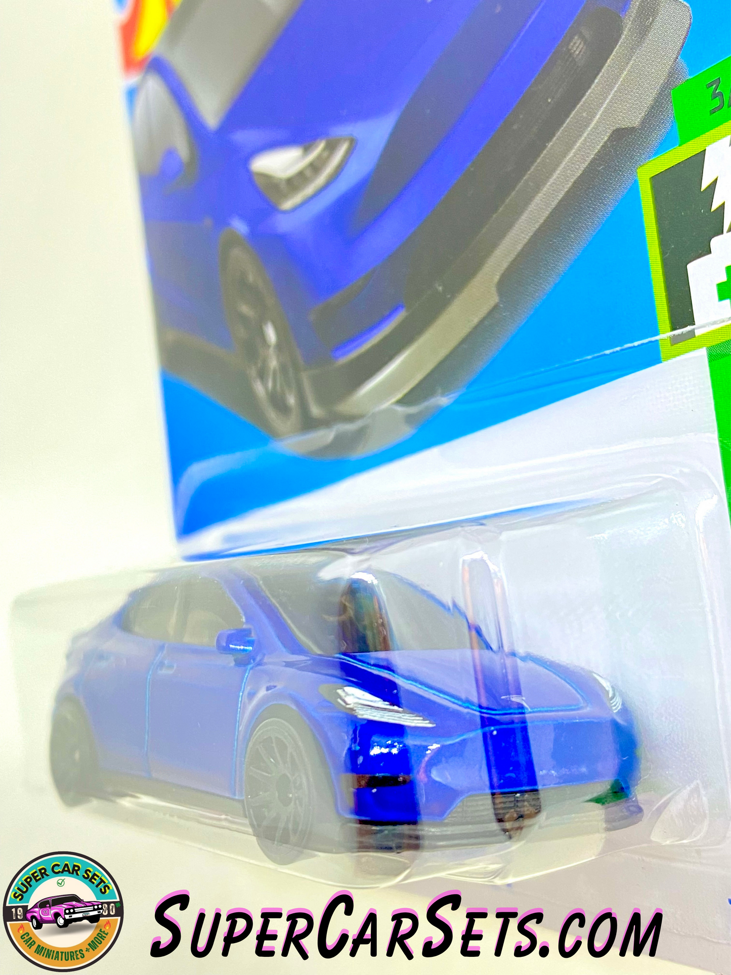 Tesla Model Y (blue colour) - Hot Wheels HW Green Speed 2024 (3/10) (15/250)