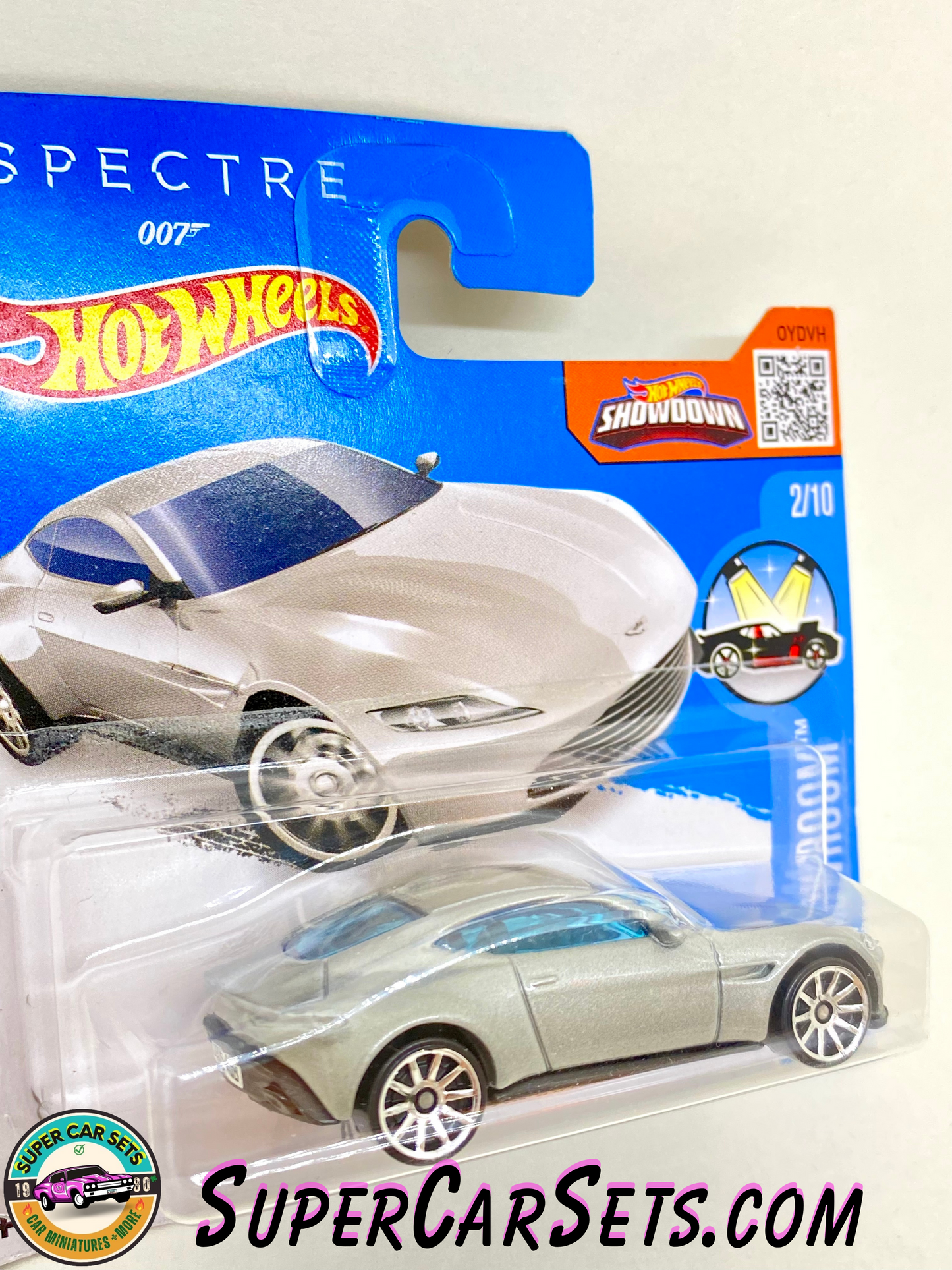 Aston Martin DB10 (silver colour) (Spectre 007) (short card) - Hot Wheels HW Showroom 2016 (2/10) (112/250)