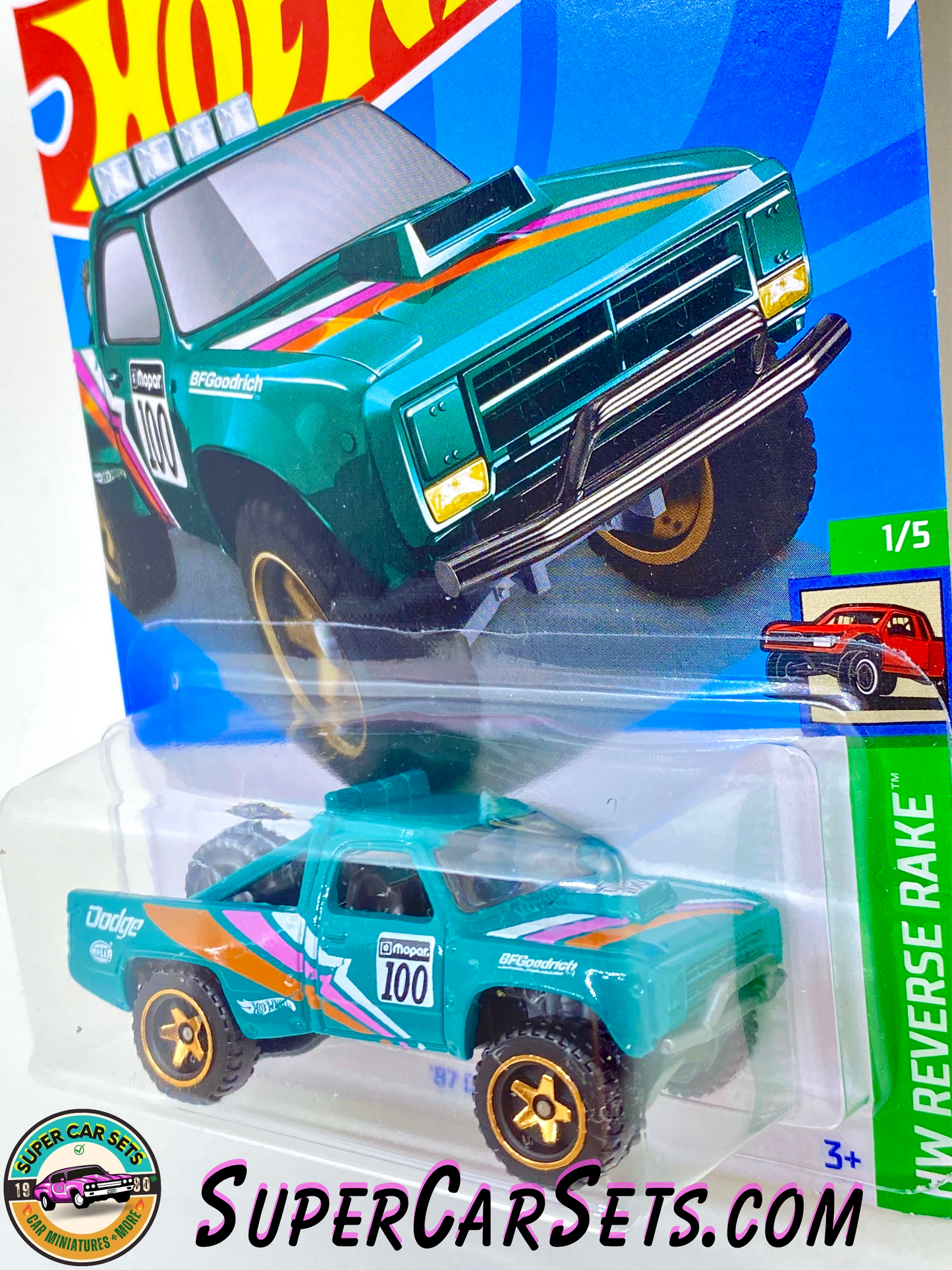 87 Dodge D100 - Hot Wheels HW Reverse Rake - 2024 (1/5) (38/250)