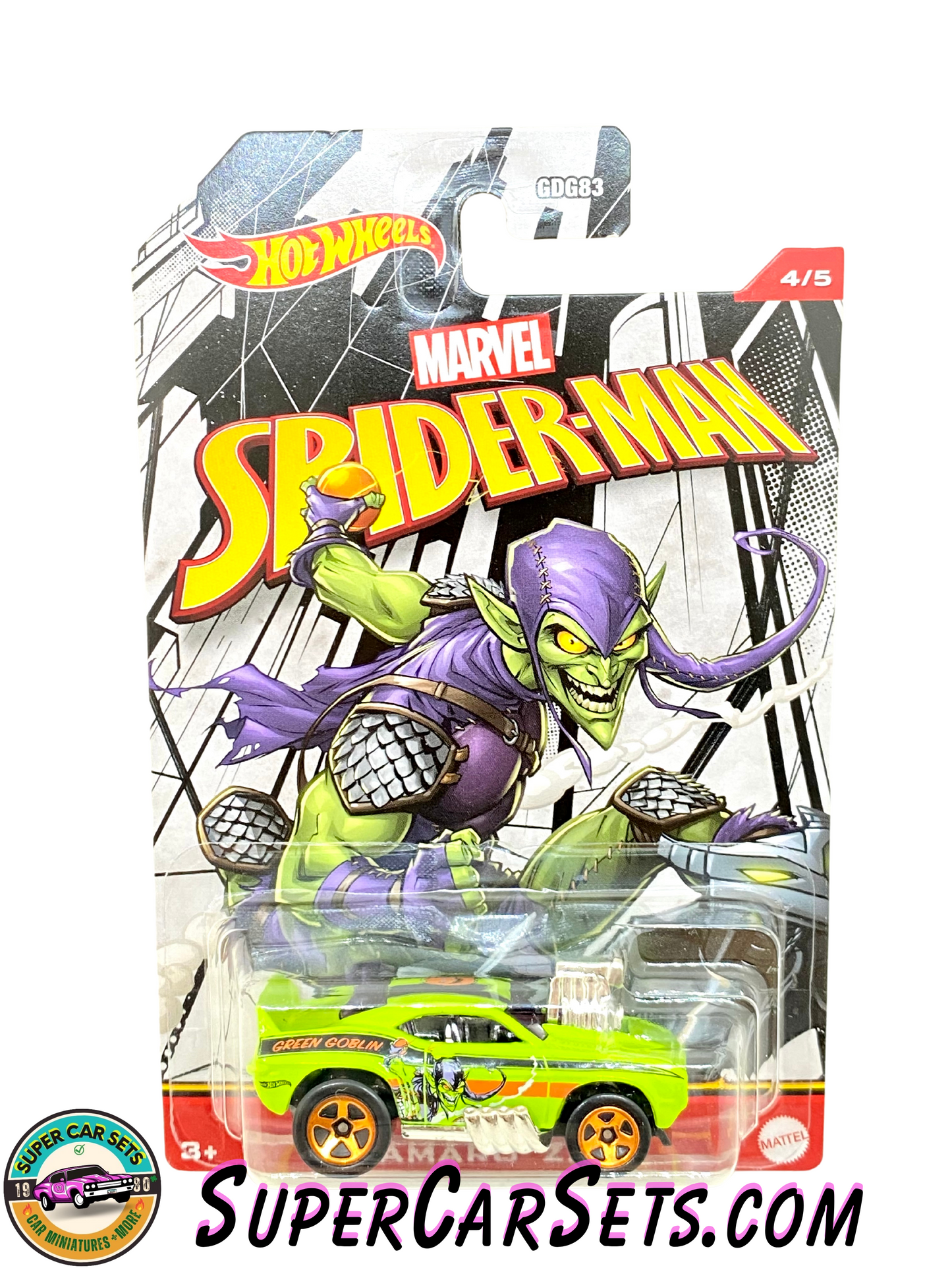 Marvel Spider-Man (4/5) Green Goblin - Camaro Z28 Hot Wheels