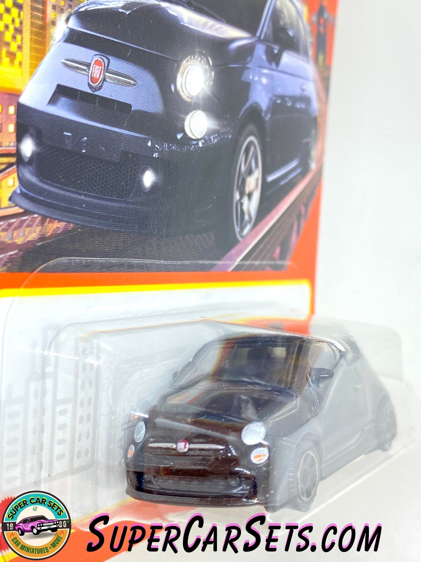 2019 Fiat 500 Turbo (black colour) (16/100) - Matchbox