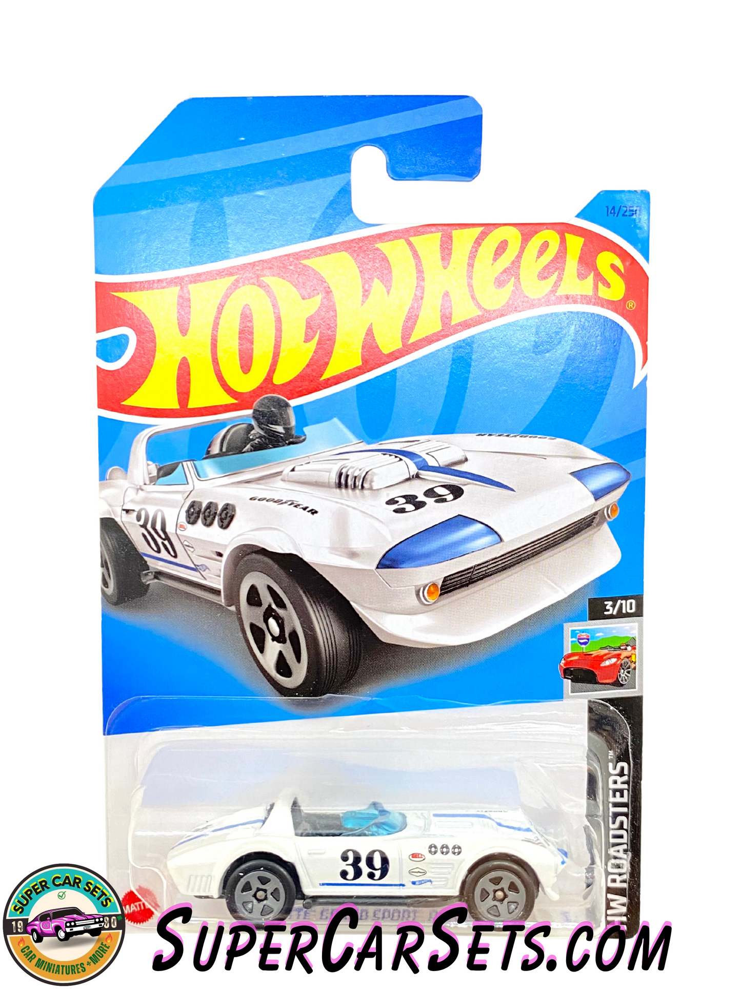 Corvette Grand Sport Road (white) - Hot Wheels HW Roadsters 2023 (3/10) (14/250)