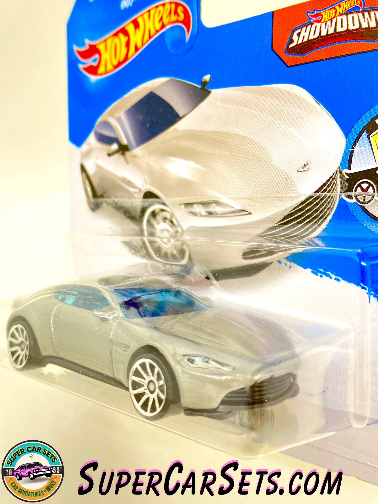 Aston Martin DB10 (silver colour) (Spectre 007) (short card) - Hot Wheels HW Showroom 2016 (2/10) (112/250)