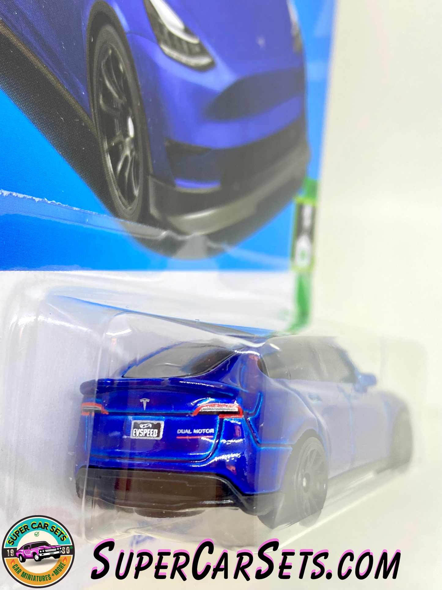 Tesla Model Y (blue colour) - Hot Wheels HW Green Speed 2024 (3/10) (15/250)