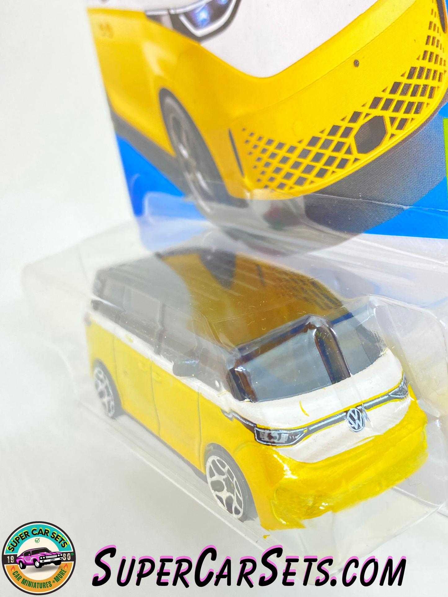 Volkswagen ID. Buzz (yellow colour) - Hot Wheels HW Green Speed 2023 (10/10) (173/250) (blister slightly bent)