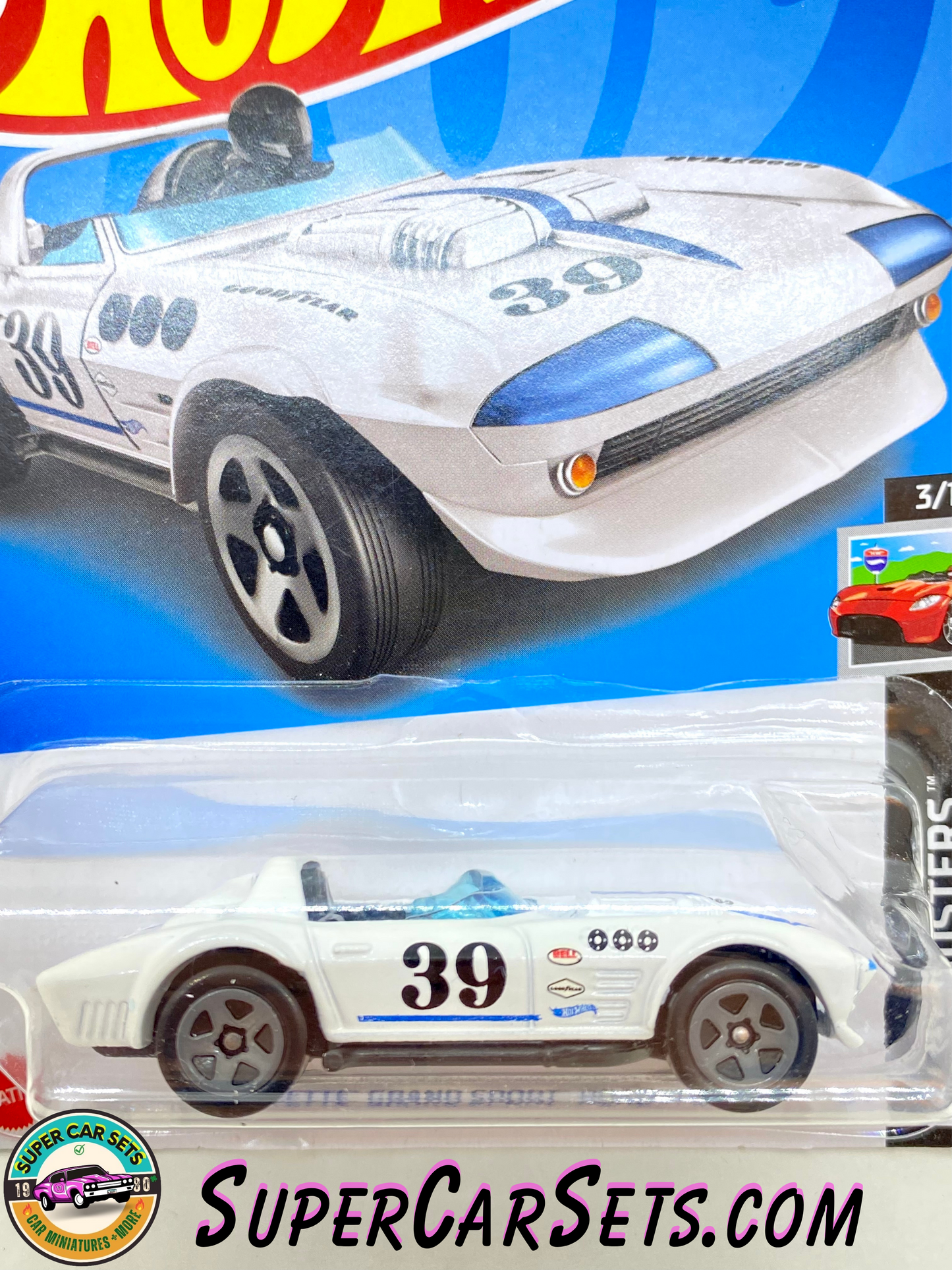 Corvette Grand Sport Road (white) - Hot Wheels HW Roadsters 2023 (3/10) (14/250)