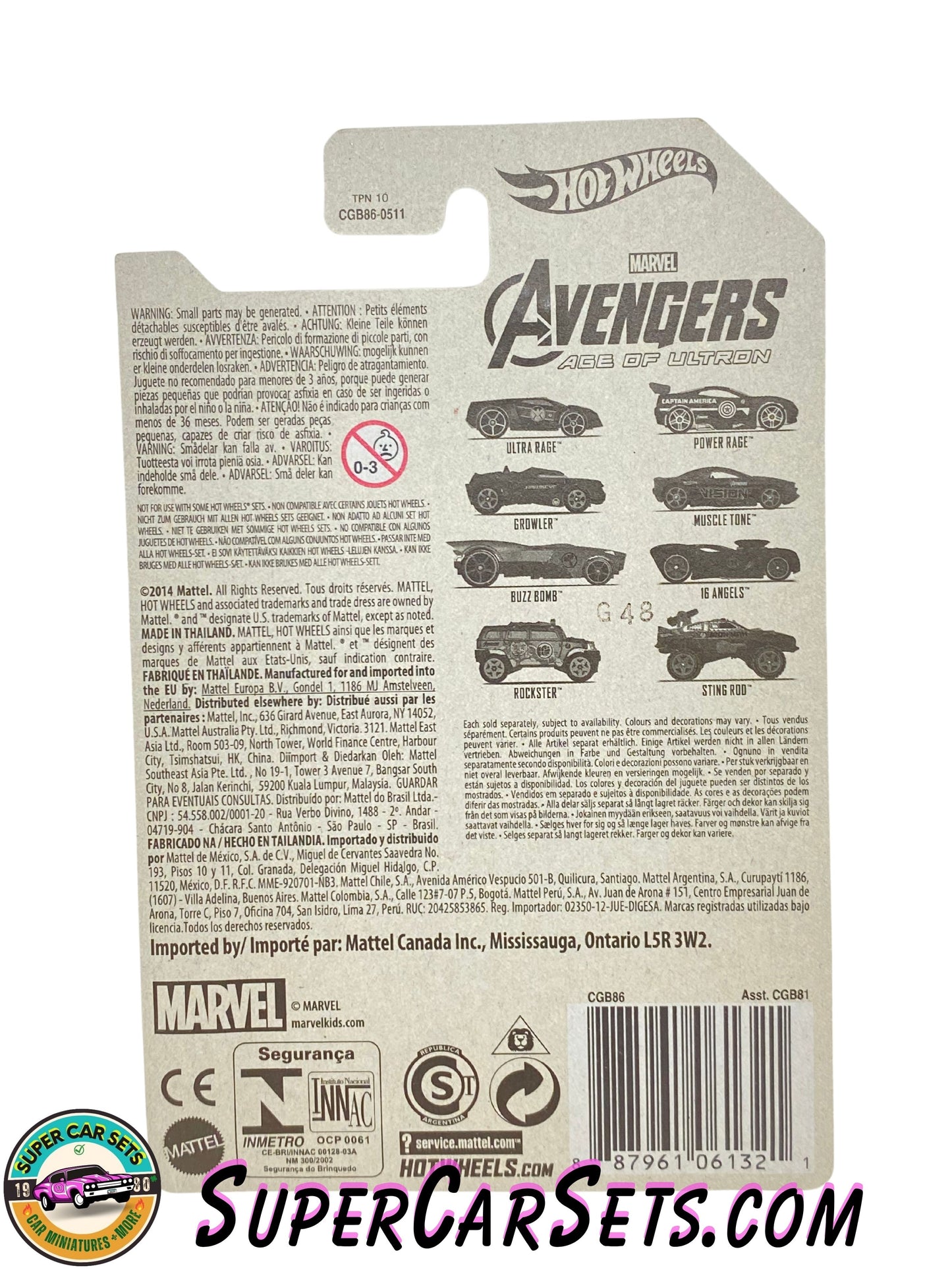 Hot Wheels - Marvel Avengers Age of Ultron (5/8) - Vision - Muscle Tone