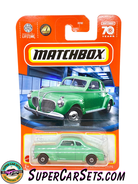 1941 Plymouth Coupe (8/100) (green colour) - Matchbox