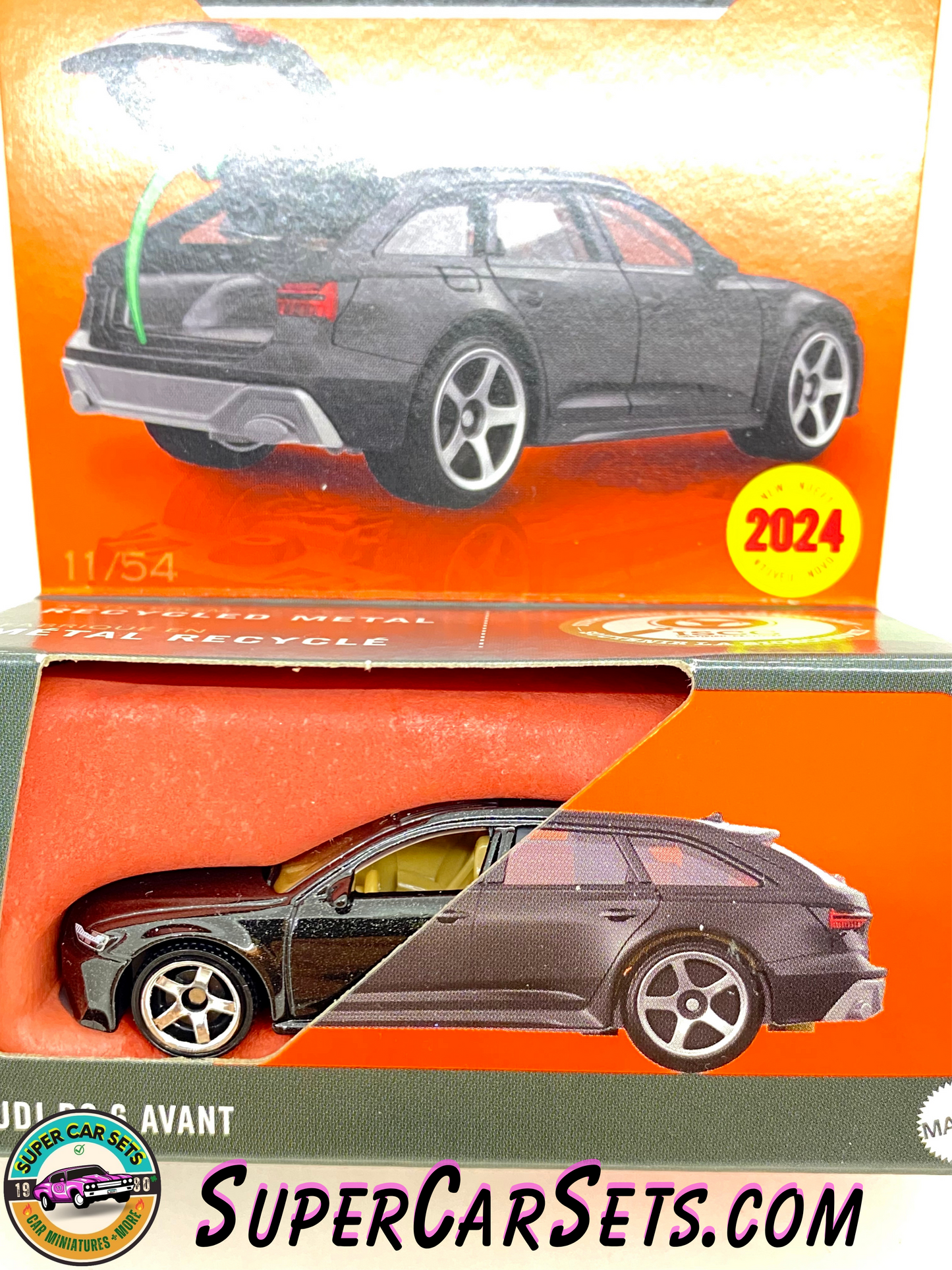 2023 Audi RS 6 Avant (black colour) - Matchbox Moving Parts