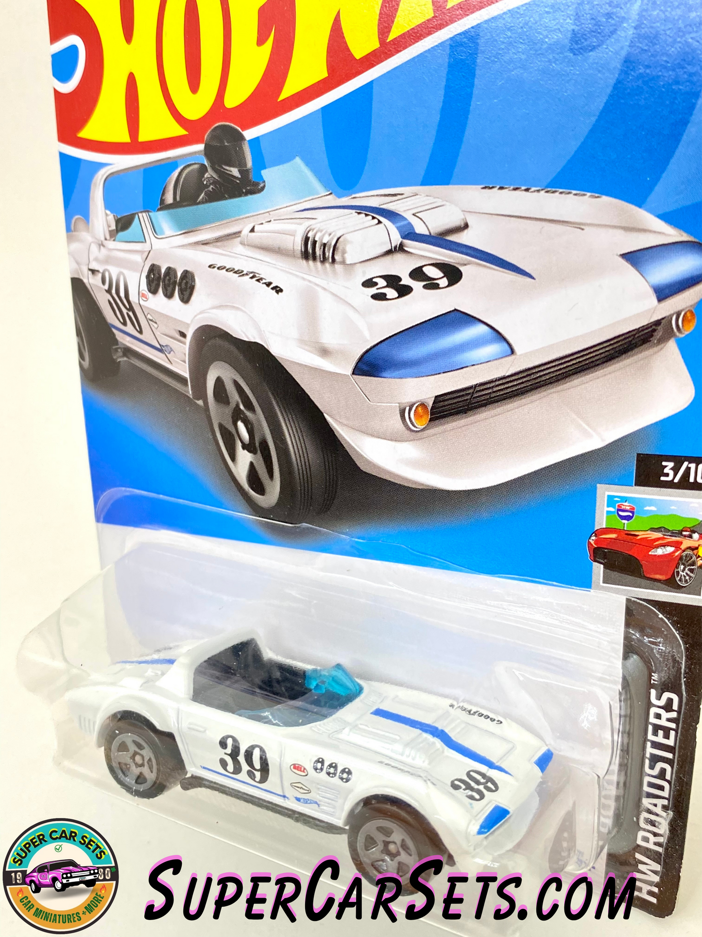 Corvette Grand Sport Road (white) - Hot Wheels HW Roadsters 2023 (3/10) (14/250)