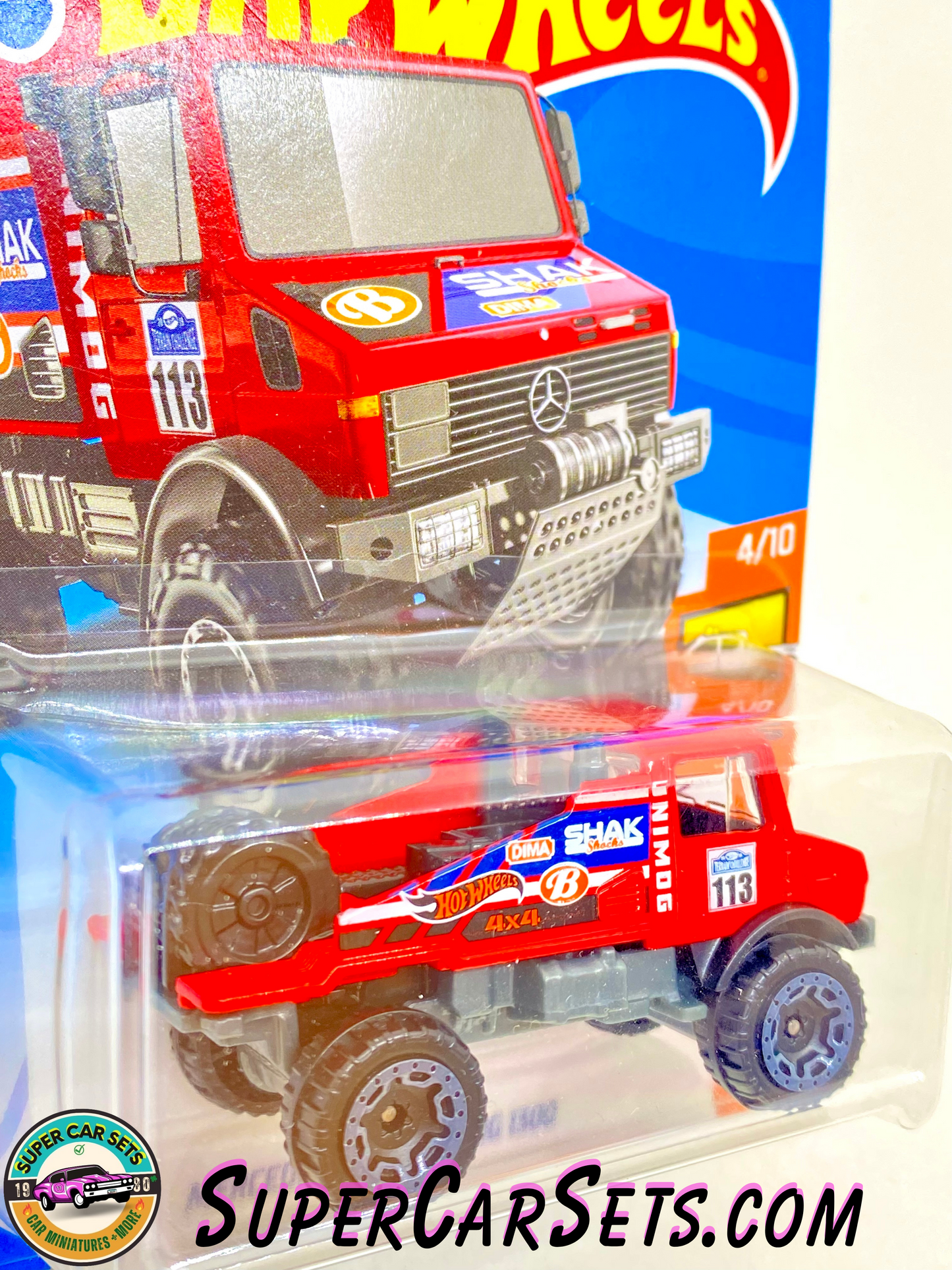 Hot Wheels HW Hot Trucks 2021 (4/10) (7/250) Mercedes-Benz Unimog 1300 (red colour)