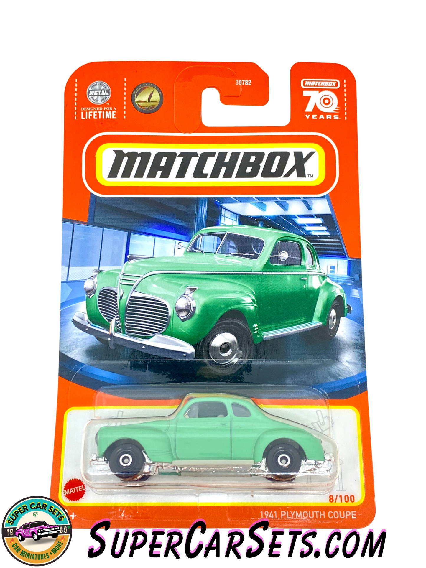 1941 Plymouth Coupe (8/100) (green colour) - Matchbox