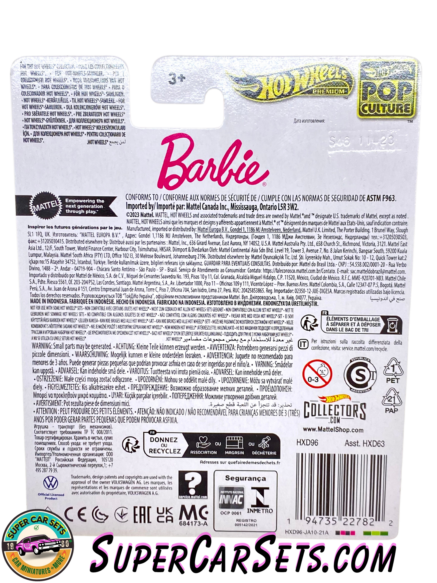 Barbie - Kool Kombi - Hot Wheels Premium Pop Culture (card with a very little crack)