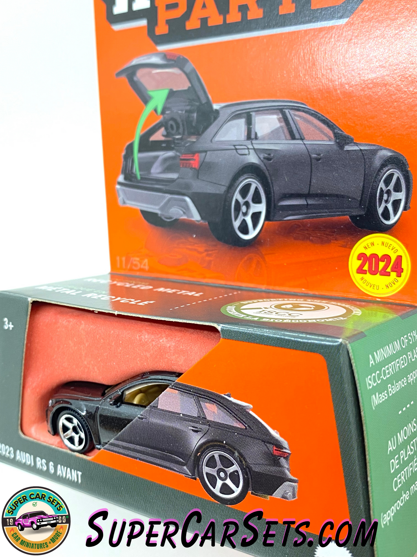 2023 Audi RS 6 Avant (black colour) - Matchbox Moving Parts