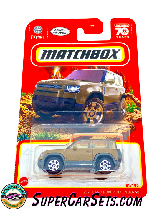 2020 Land Rover Defender 90 (brown colour) (81/100) - Matchbox