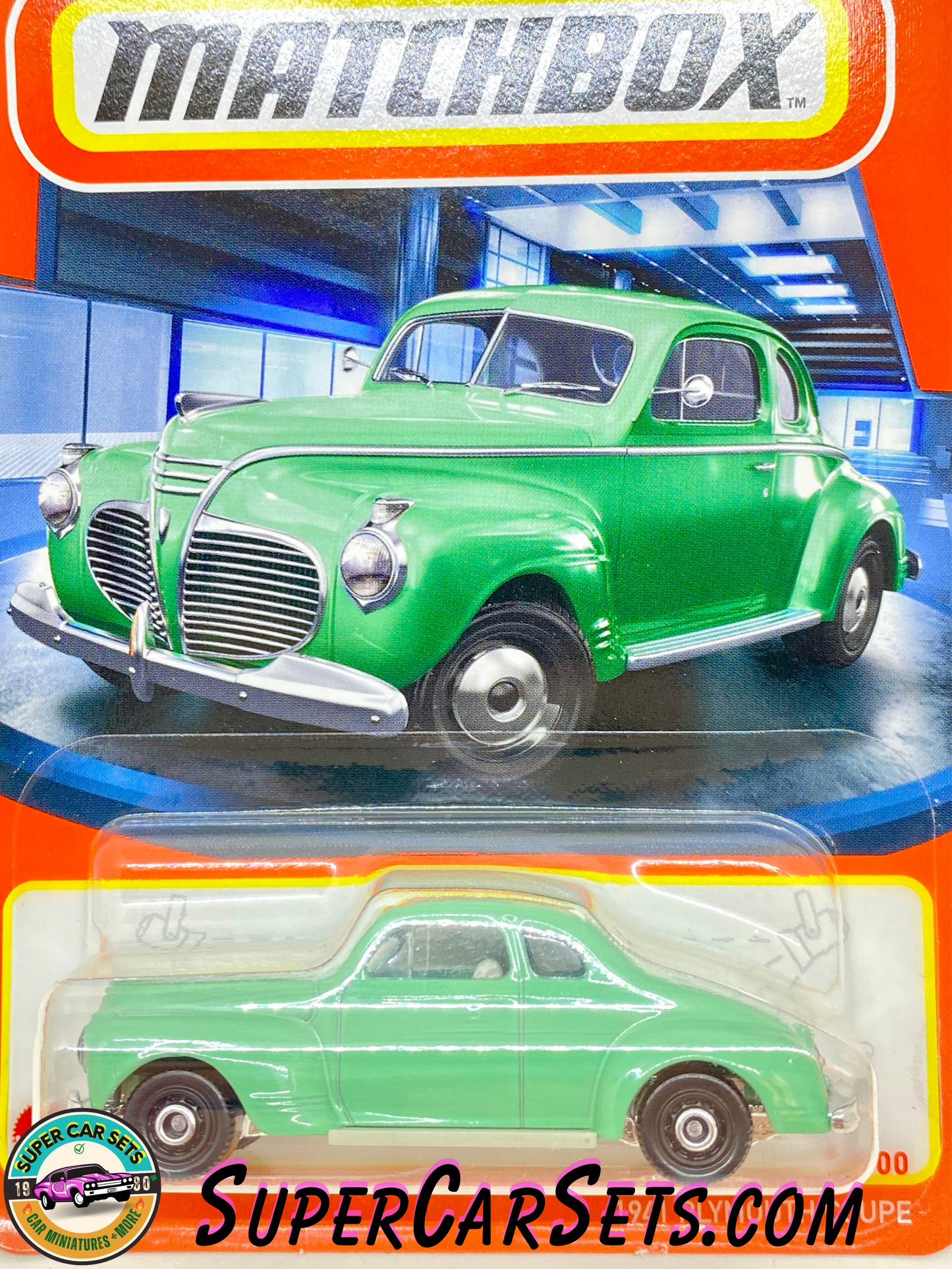 1941 Plymouth Coupe (8/100) (green colour) - Matchbox