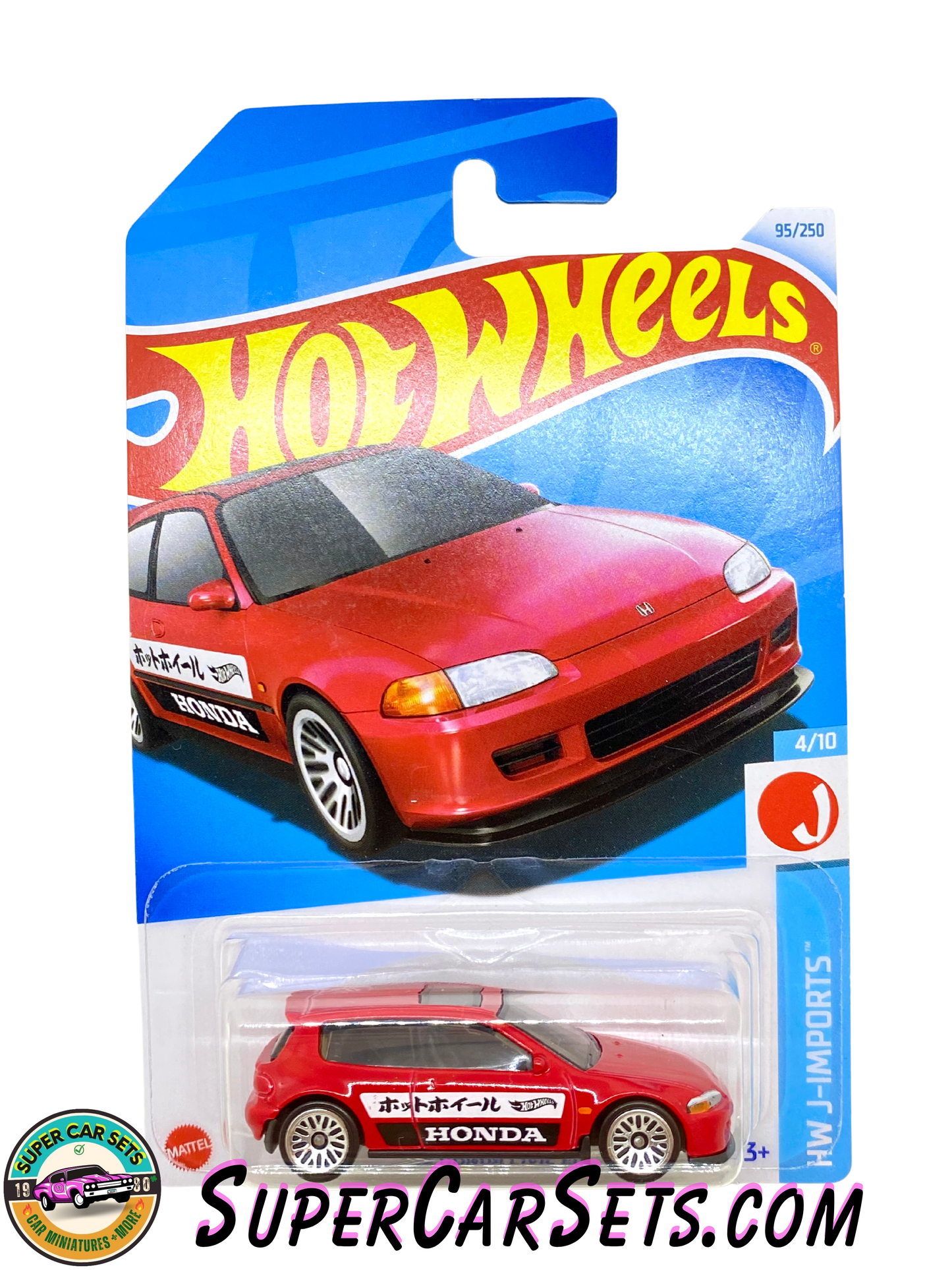 92 Honda Civic EG (red colour) - Hot Wheels HW J-Imports - 2024 (4/10) (95/250)