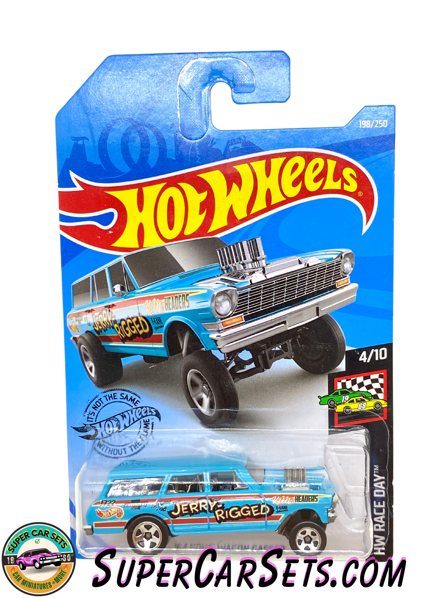 Hot Wheels HW Race Day 2019 (4/10) (198/250) - ’64 Nova Wagon Gasser (Jerry-Rigged)