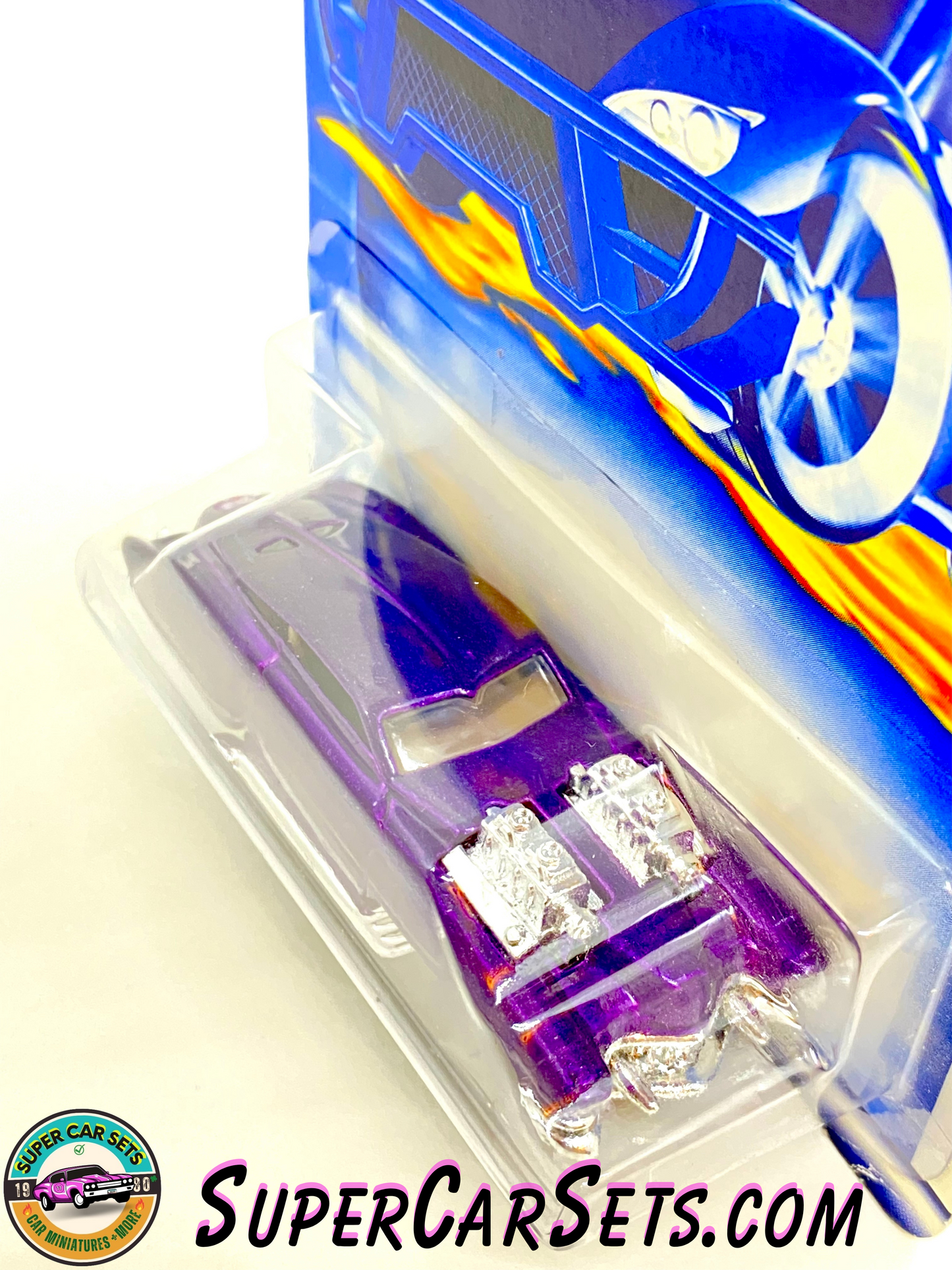 Hot Wheels (VINTAGE) (Year launched 2001) - Evil Twin (purple colour) (16/36) (#28747) (card aged)