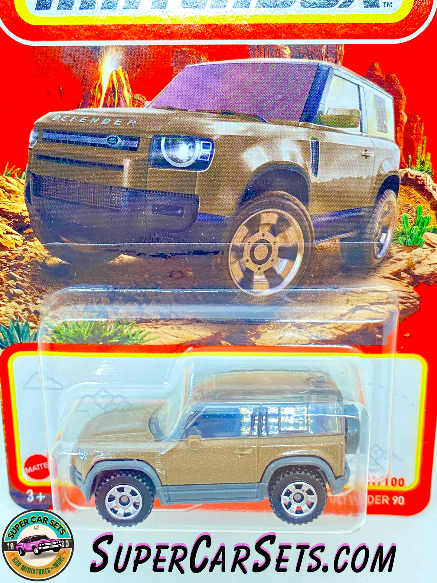 2020 Land Rover Defender 90 (brown colour) (81/100) - Matchbox