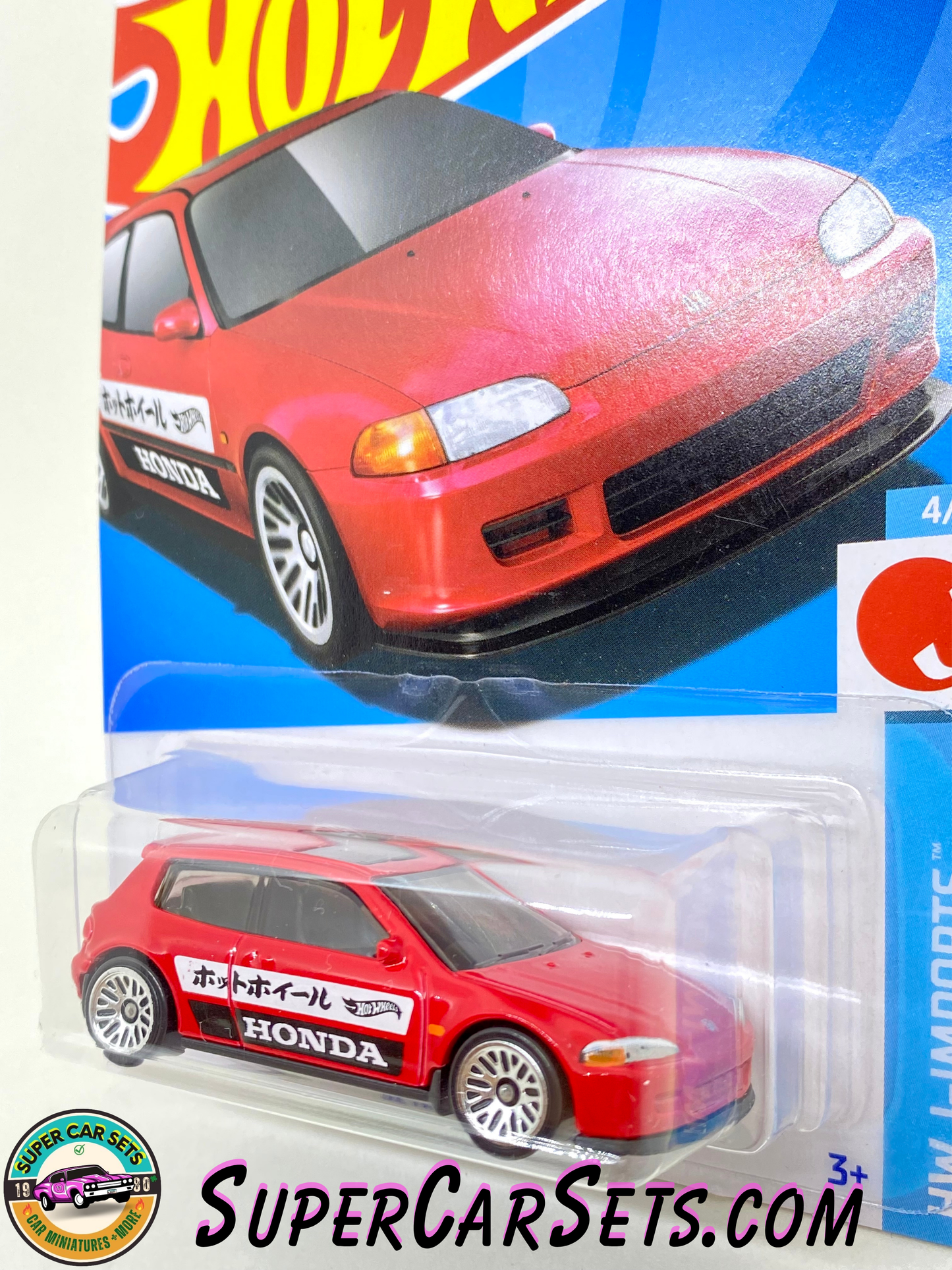 92 Honda Civic EG (red colour) - Hot Wheels HW J-Imports - 2024 (4/10) (95/250)