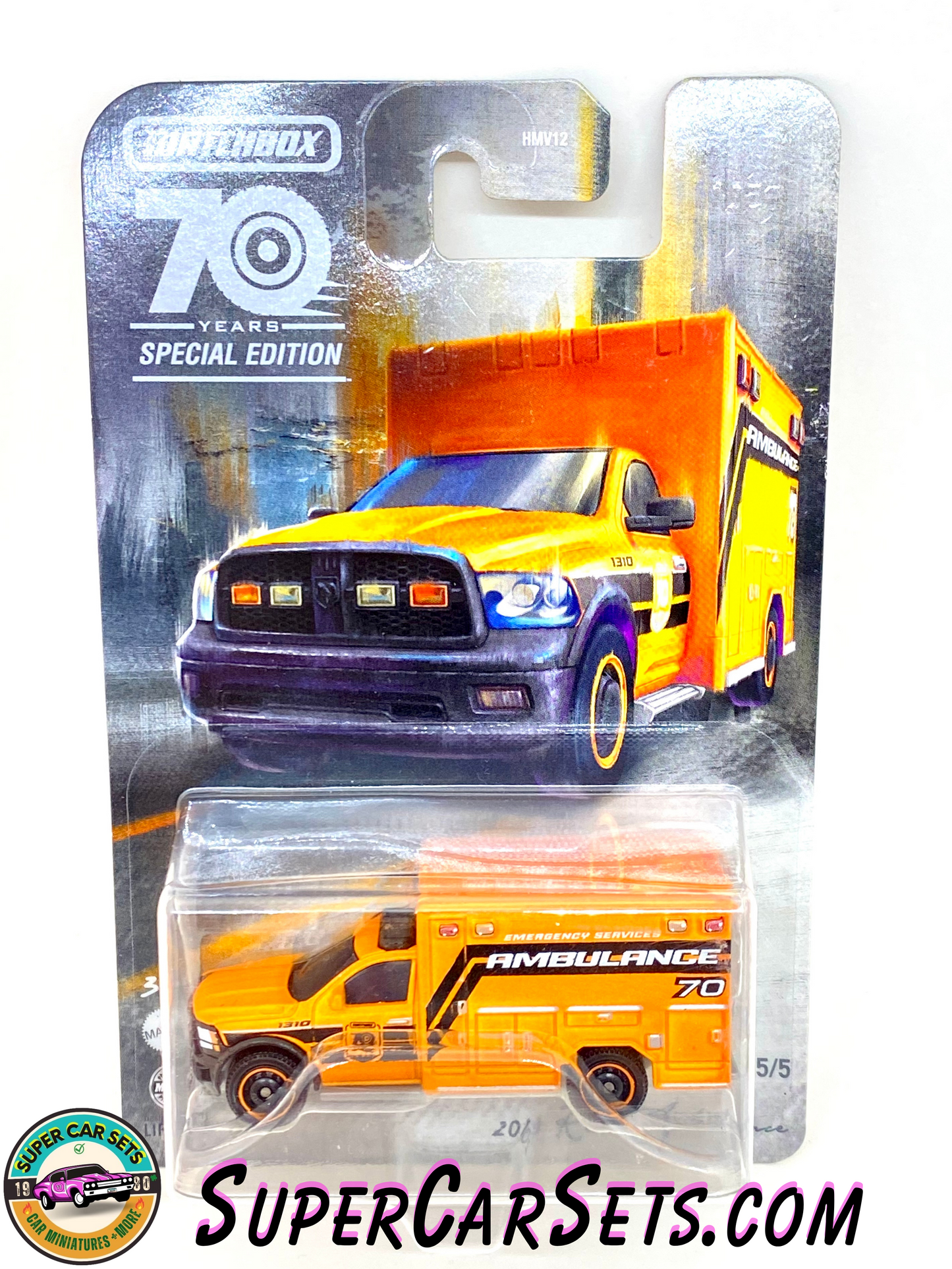 2019 RAM Ambulance (5/5) Matchbox Moving Parts 70 Years