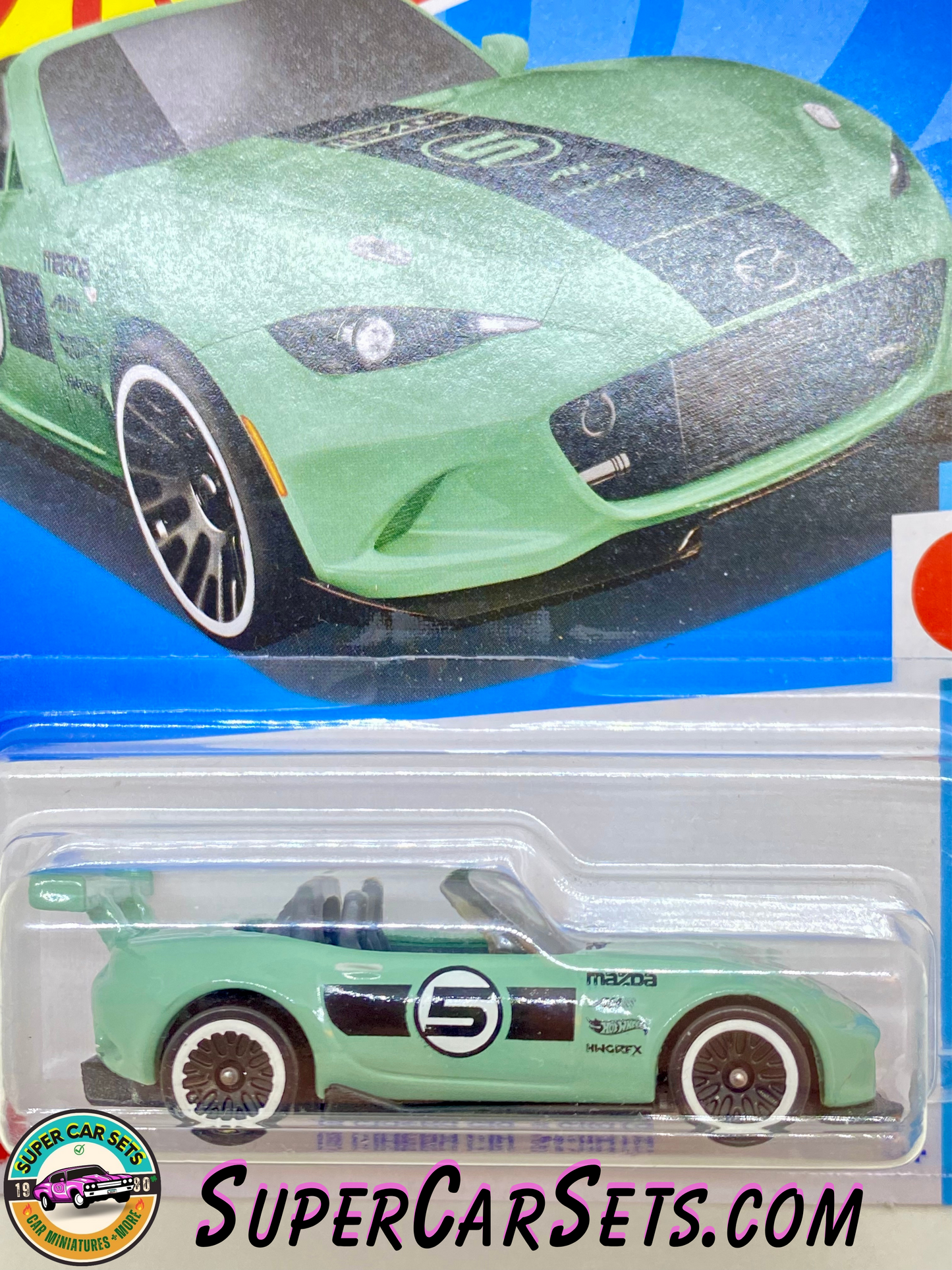 15 Mazda MX-5 Miata (green colour) - Hot Wheels HW J-Imports - 2024 (3/10) (69/250)