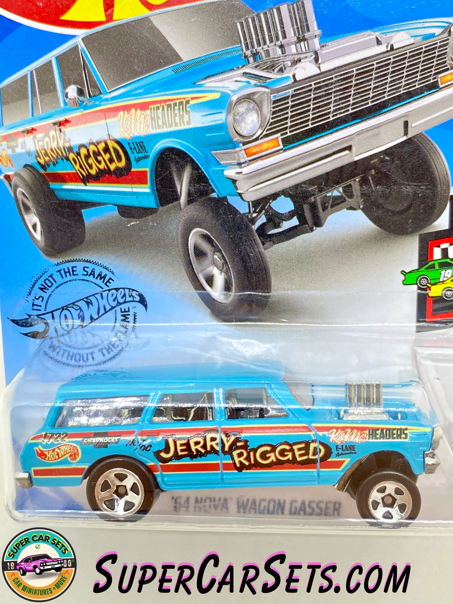 Hot Wheels HW Race Day 2019 (4/10) (198/250) - ’64 Nova Wagon Gasser (Jerry-Rigged)