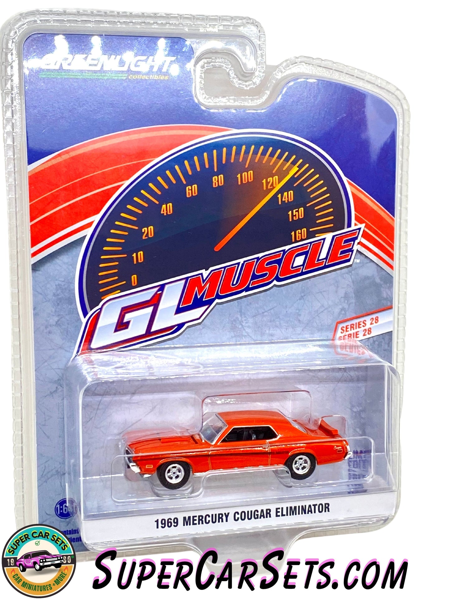 1969 Mercury Cougar Eliminator (orange colour) GL Muscle Series 28 made by Greenlight