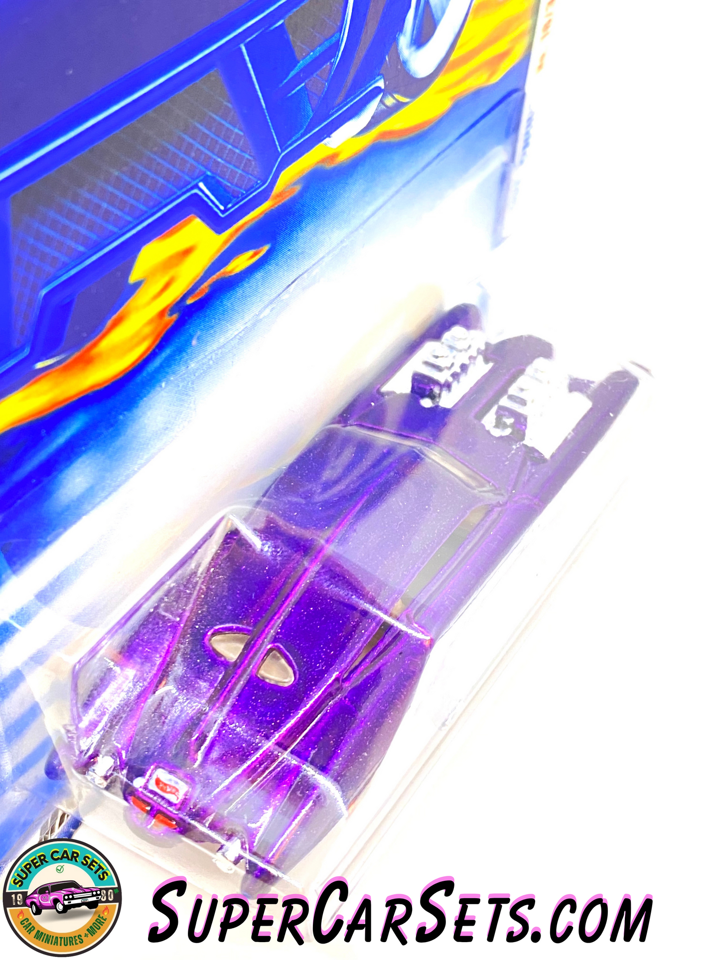 Hot Wheels (VINTAGE) (Year launched 2001) - Evil Twin (purple colour) (16/36) (#28747) (card aged)