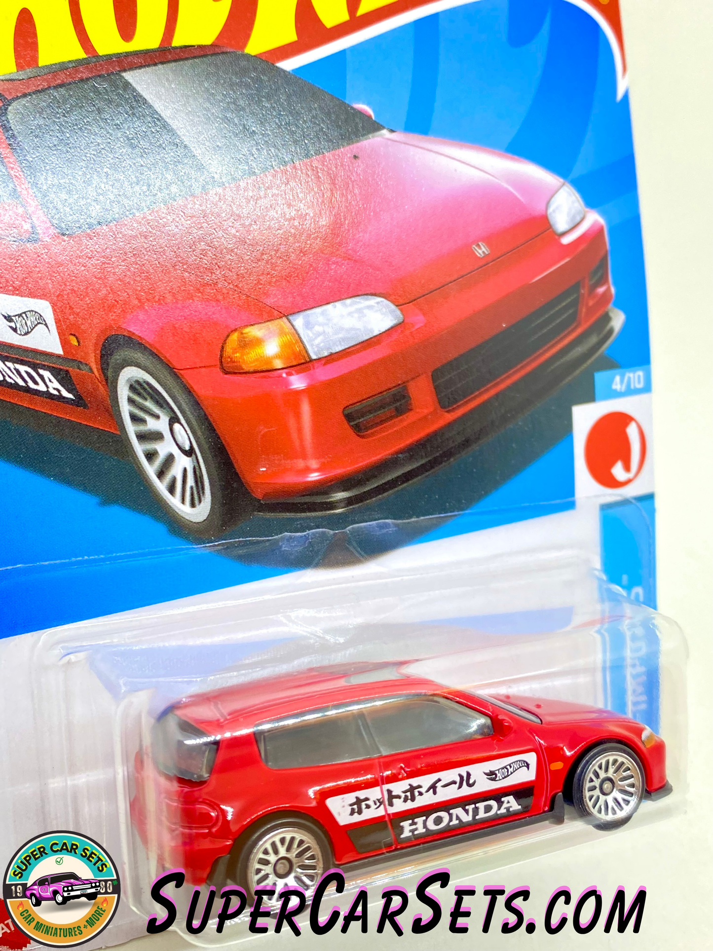 92 Honda Civic EG (red colour) - Hot Wheels HW J-Imports - 2024 (4/10) (95/250)