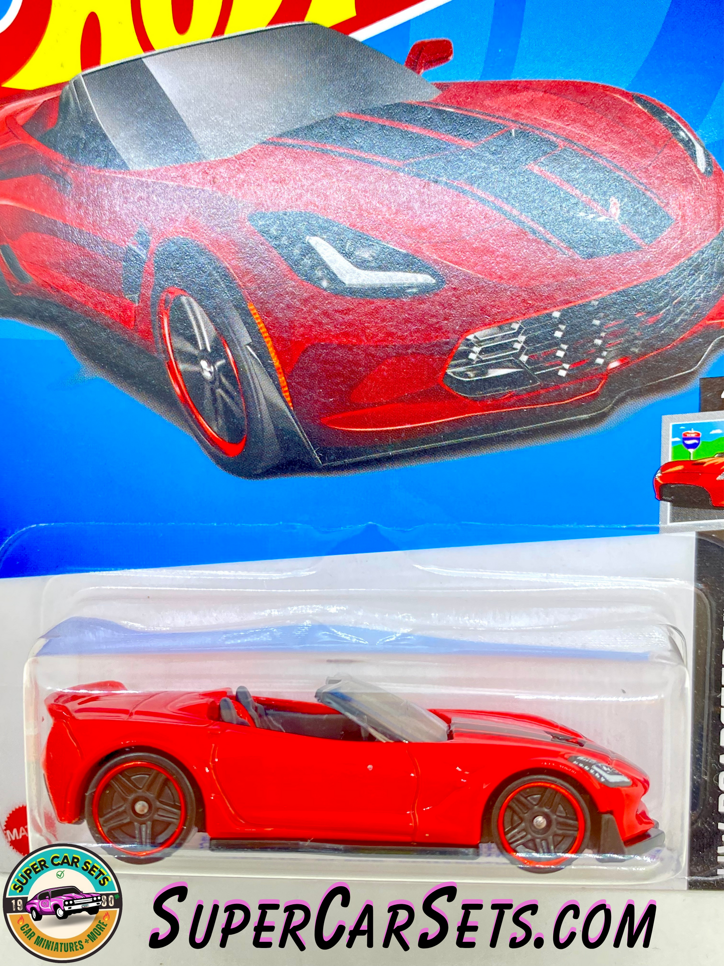 Corvette C7 Z06 Convertible (red colour) - Hot Wheels HW Roadsters 2023 (4/10) (34/250)