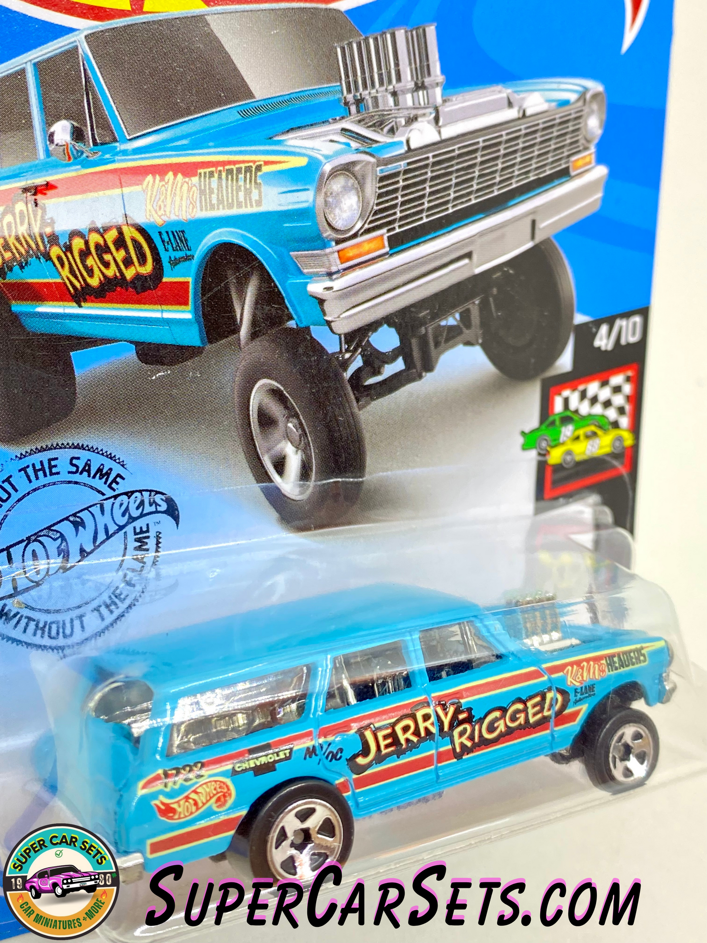 Hot Wheels HW Race Day 2019 (4/10) (198/250) - ’64 Nova Wagon Gasser (Jerry-Rigged)