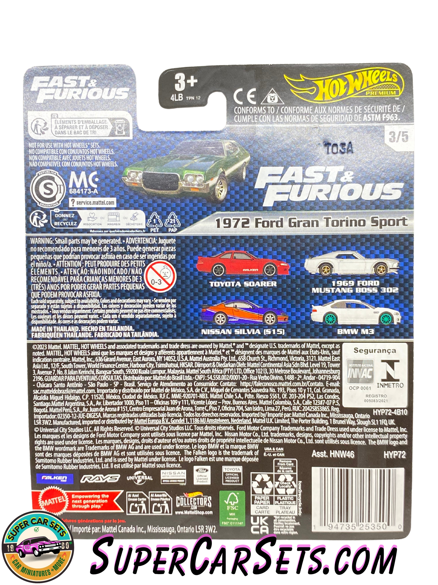 1972 Ford Gran Torino Sport - Hot Wheels Premium Fast and Furious 2024 (3/5)