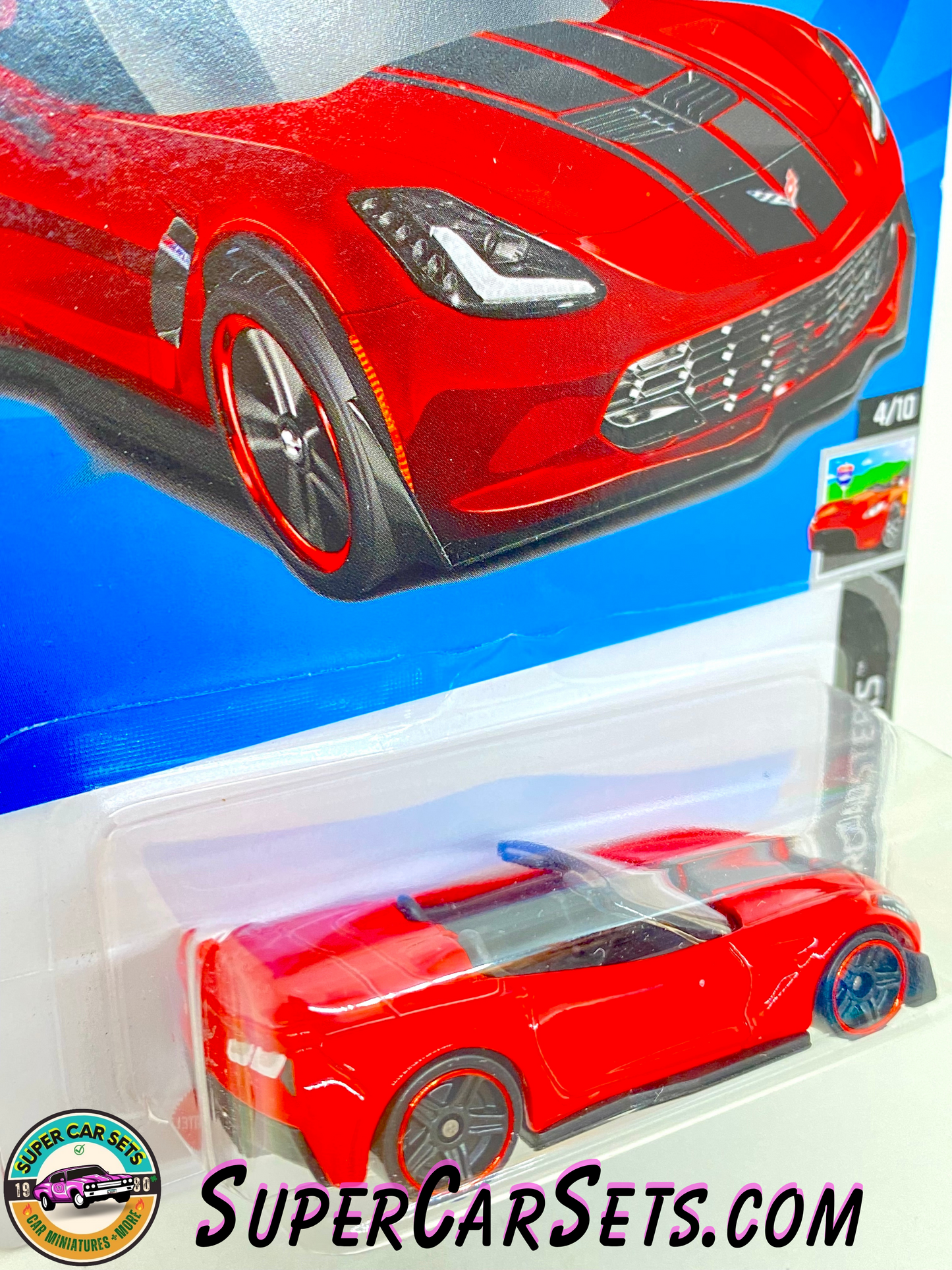 Corvette C7 Z06 Convertible (red colour) - Hot Wheels HW Roadsters 2023 (4/10) (34/250)