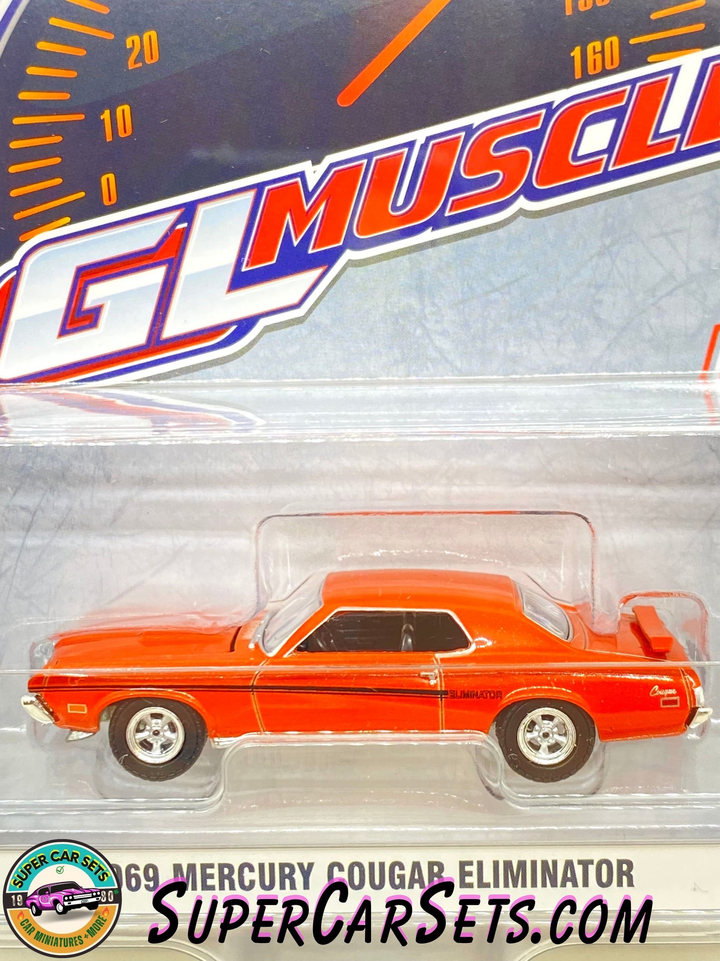 1969 Mercury Cougar Eliminator (orange colour) GL Muscle Series 28 made by Greenlight