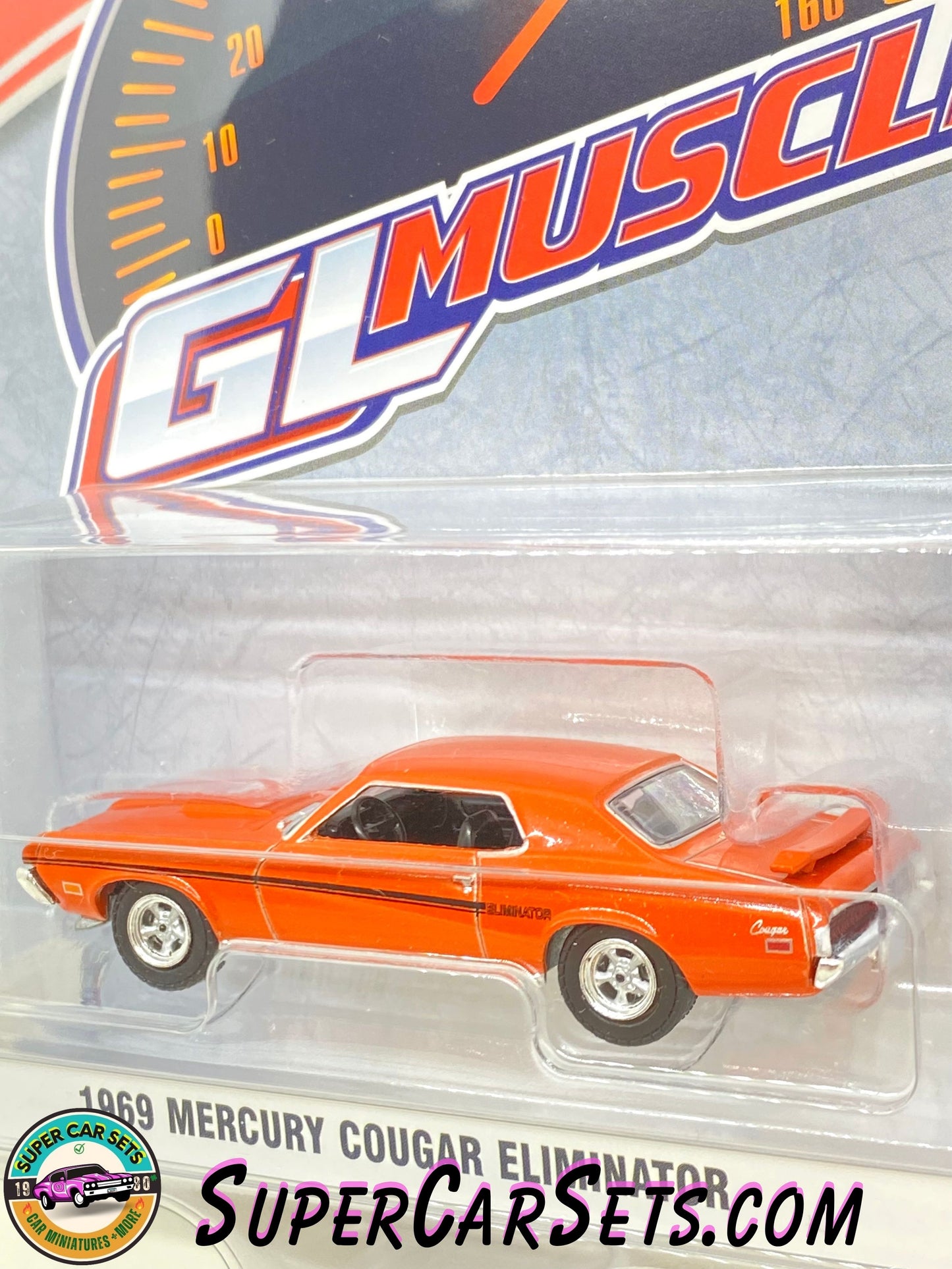 1969 Mercury Cougar Eliminator (orange colour) GL Muscle Series 28 made by Greenlight