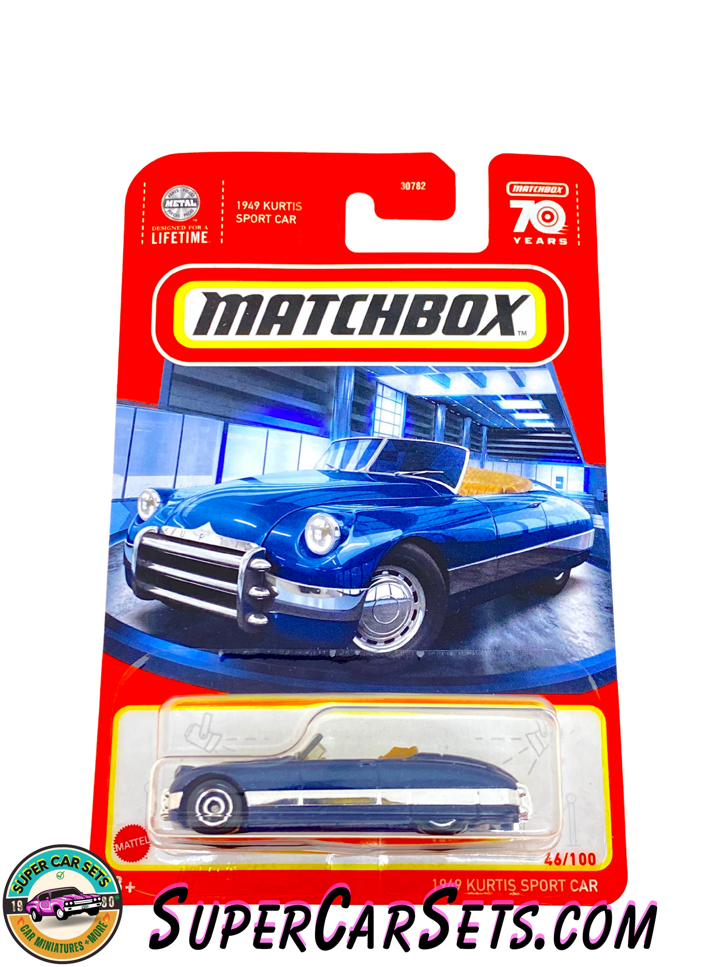 1949 Kurtis Sport Car (dark blue) (46/100) - Matchbox