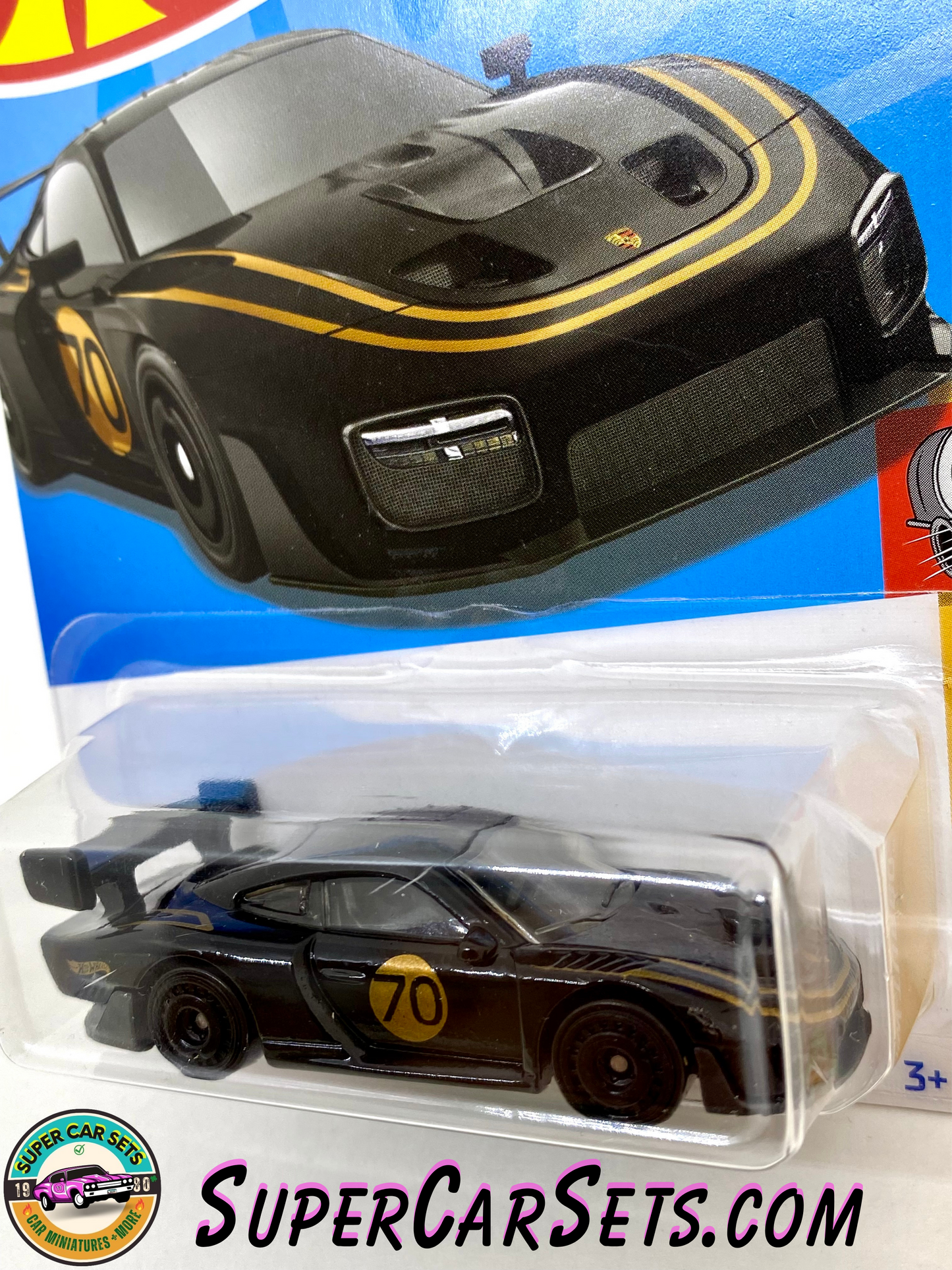 Porsche 935 (black colour) (card with a small scratch) - Hot Wheels HW Turbo - 2022 (1/10) (12/250)