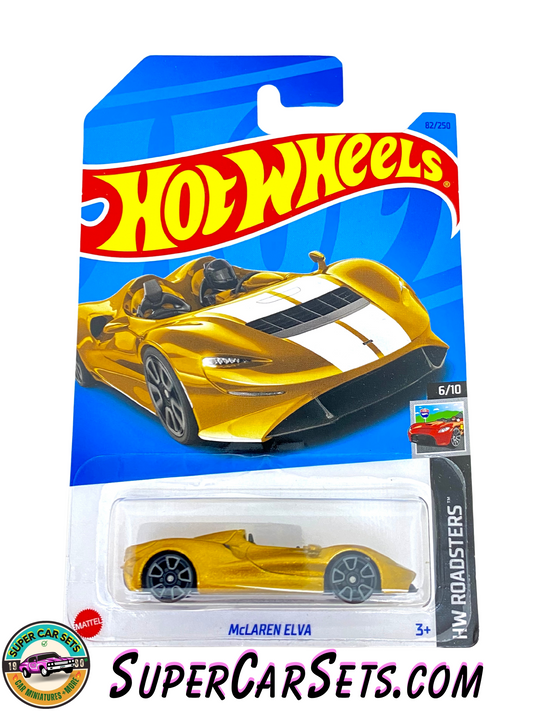 McLaren Elva (golden) - Hot Wheels HW Roadsters 2023 (6/10) (82/250)