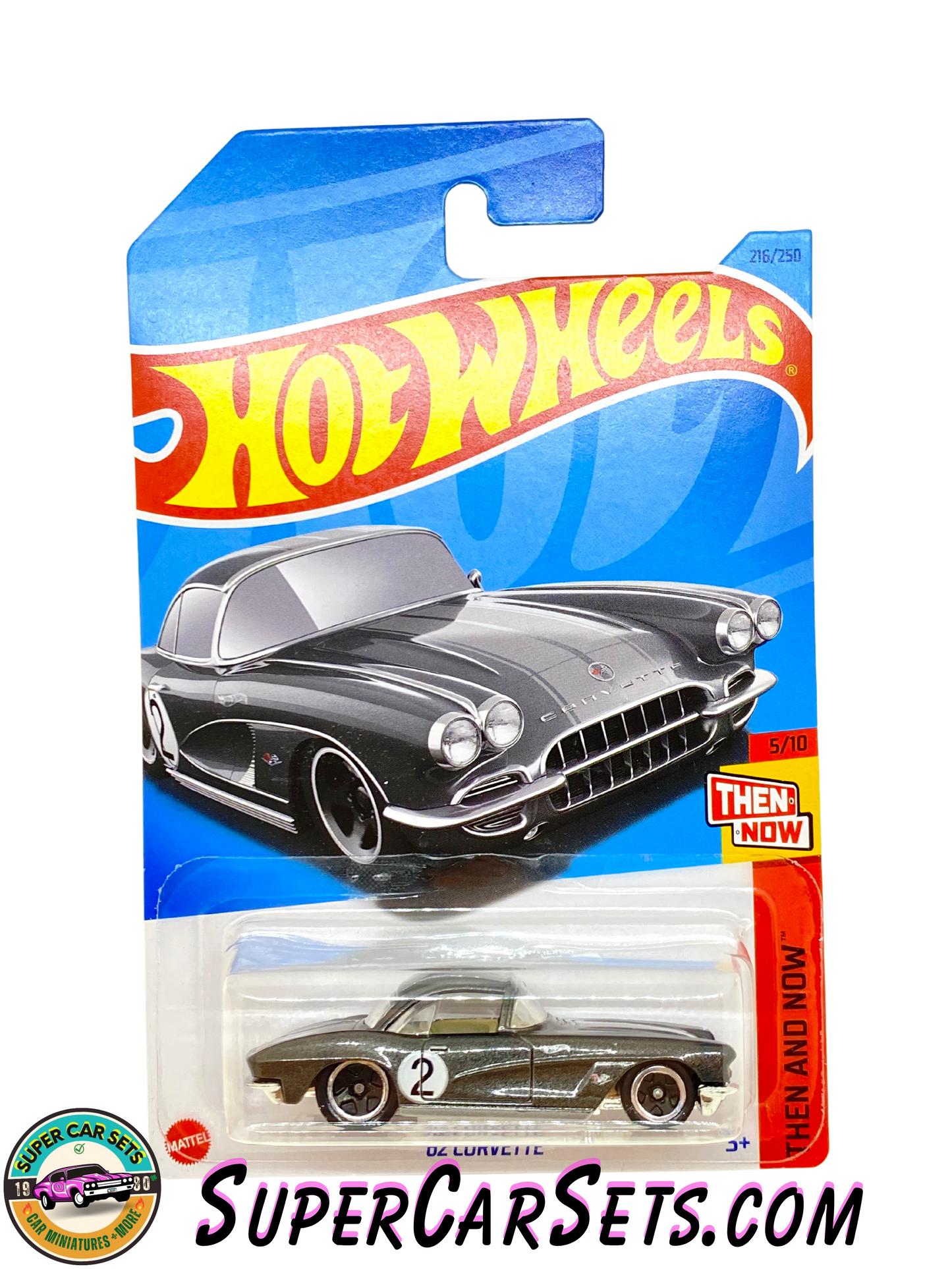 62 Corvette (dark grey colour) - Hot Wheels Then and Now 2023 (5/10) (216/250)