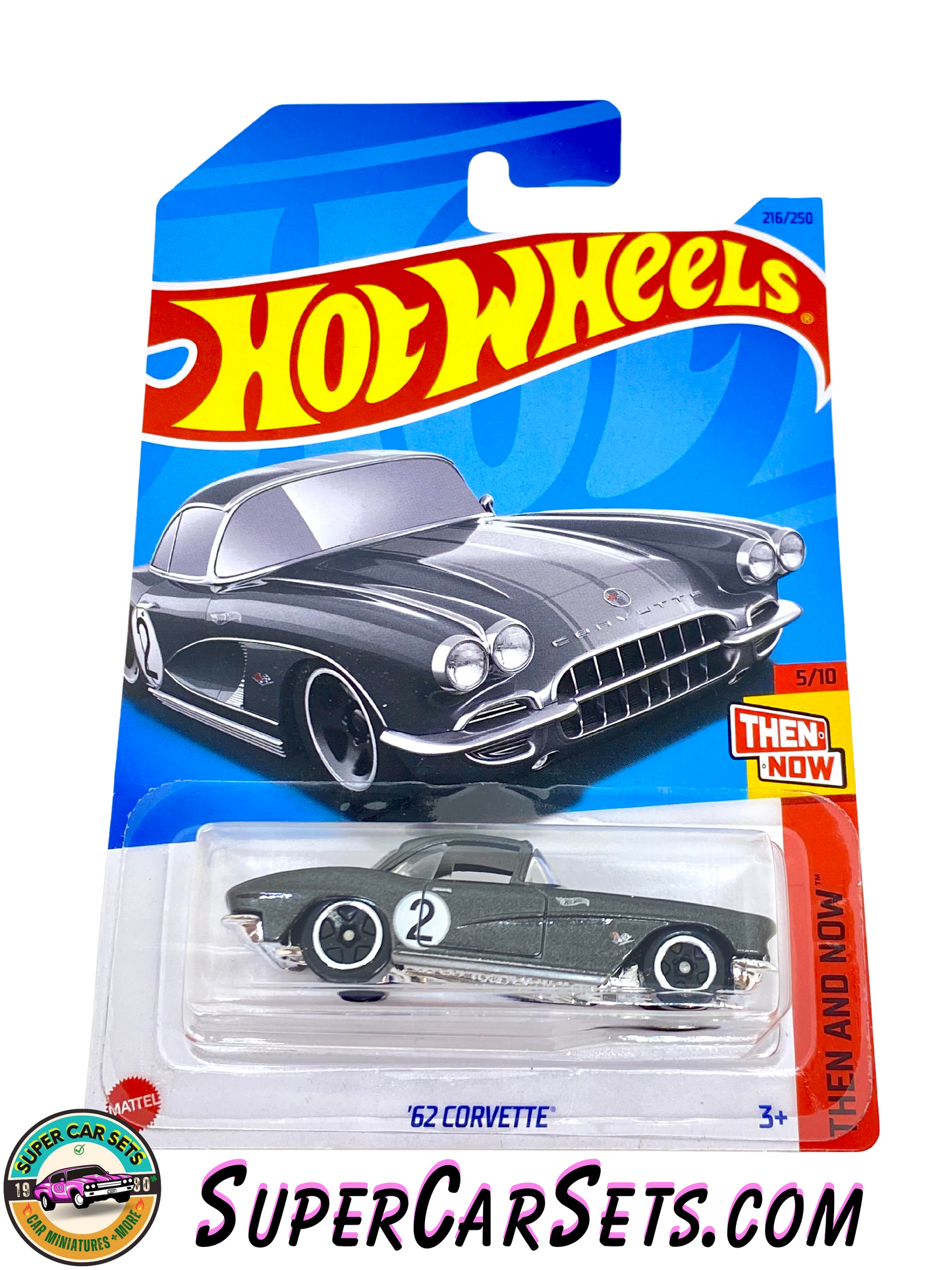 62 Corvette (dark grey colour) - Hot Wheels Then and Now 2023 (5/10) (216/250)