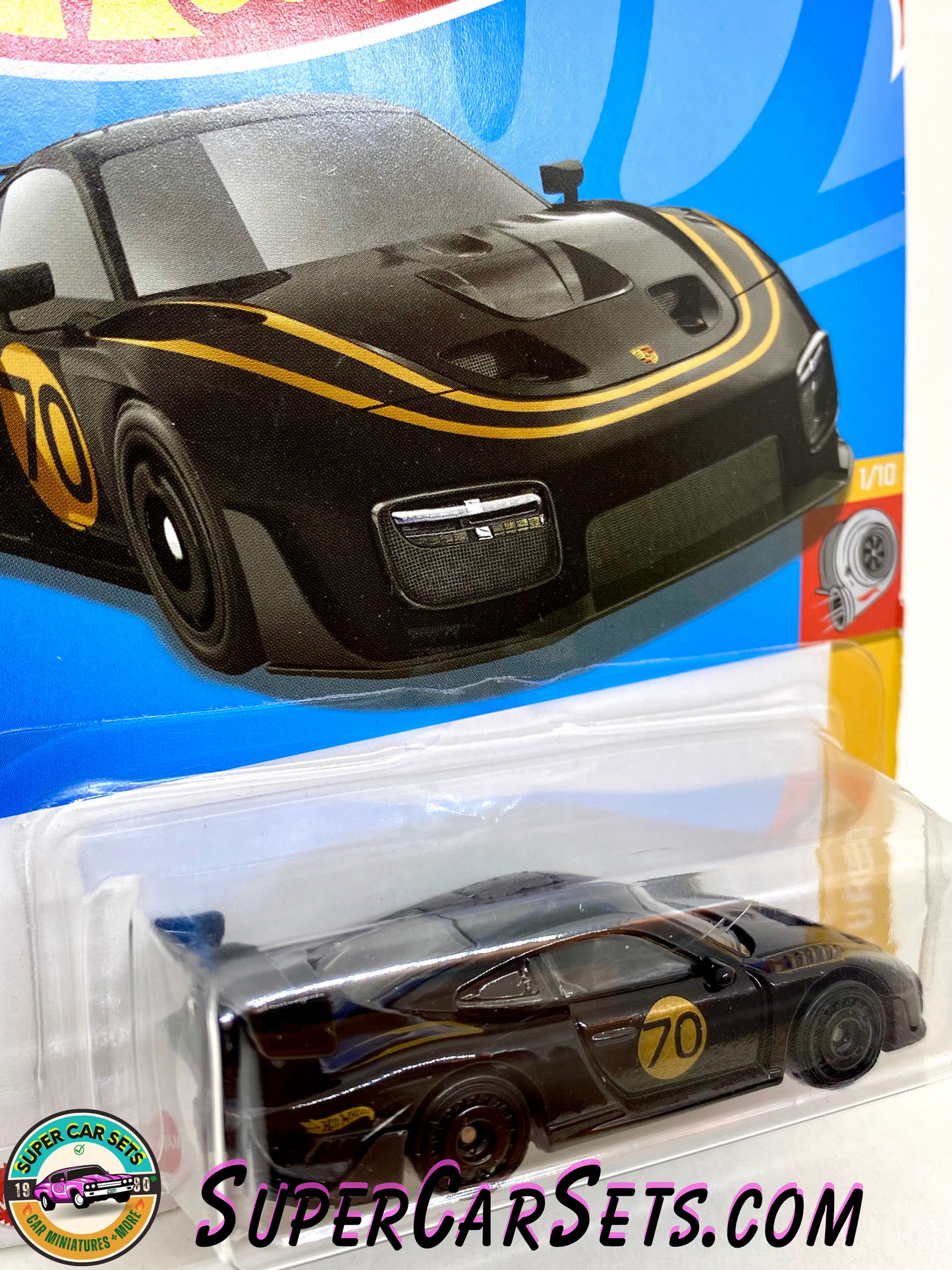 Porsche 935 (black colour) (card with a small scratch) - Hot Wheels HW Turbo - 2022 (1/10) (12/250)