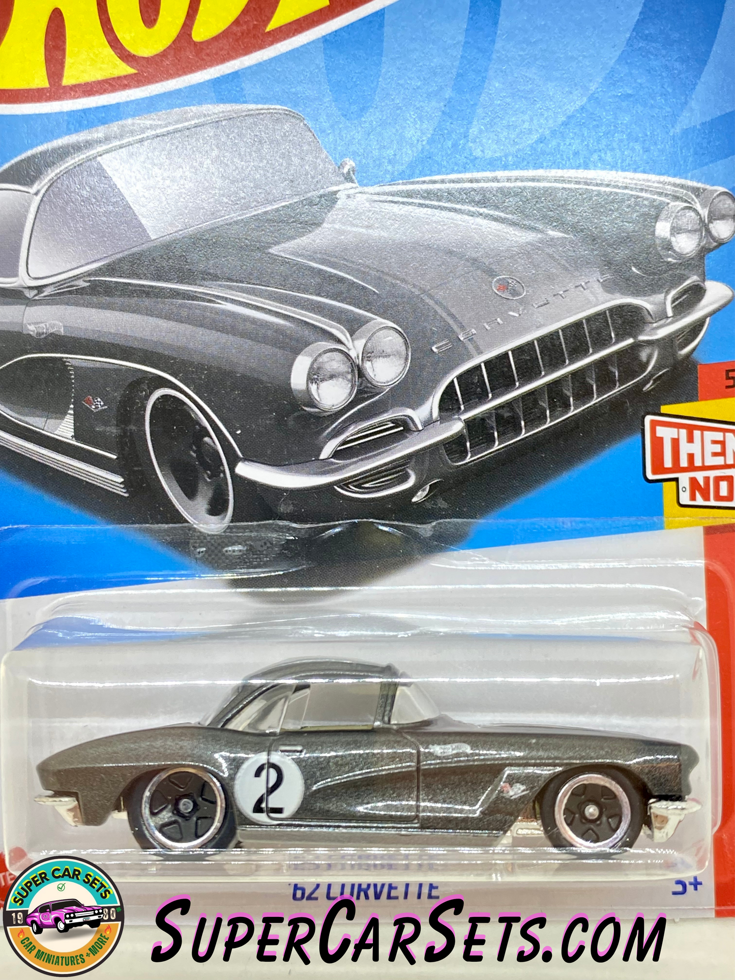 62 Corvette (dark grey colour) - Hot Wheels Then and Now 2023 (5/10) (216/250)